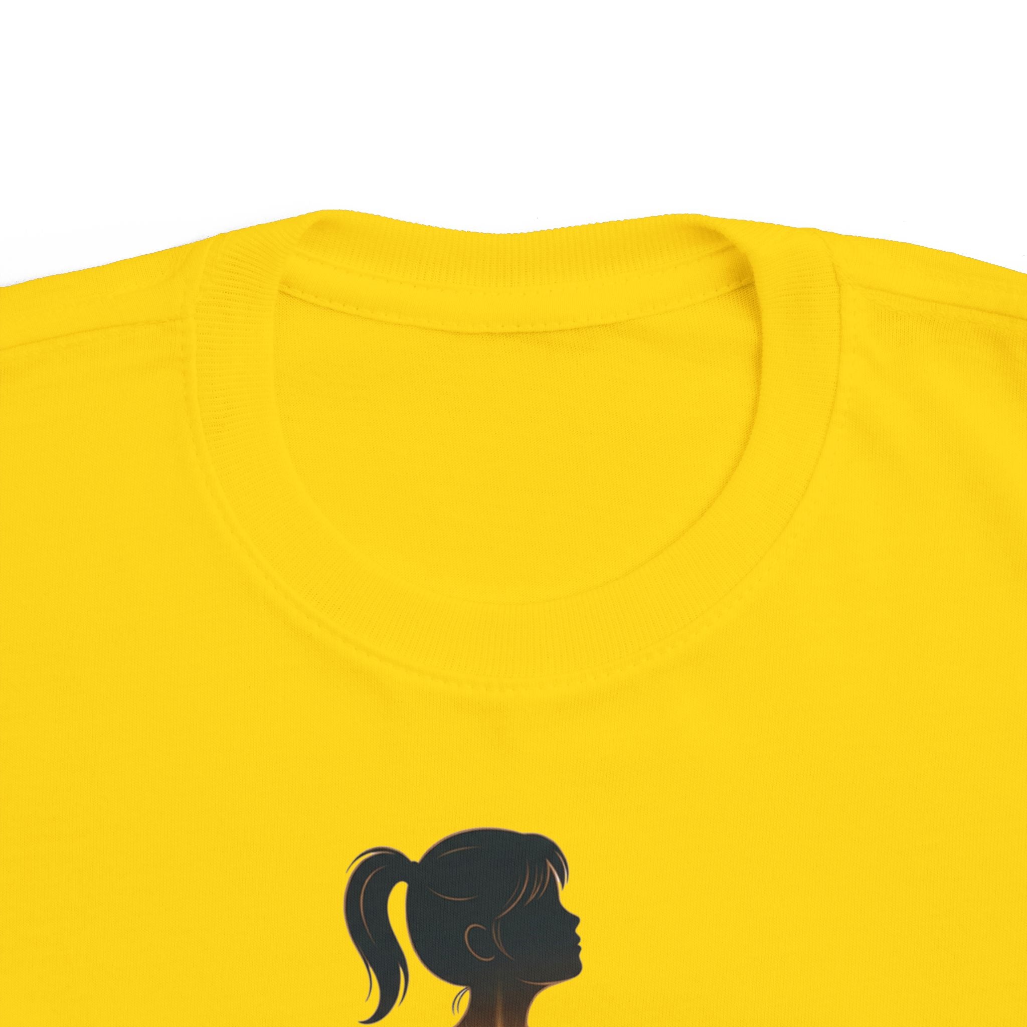My Brother Lives in my Heart Toddler Tee |Dark Silhouette Girl Glowing Heart