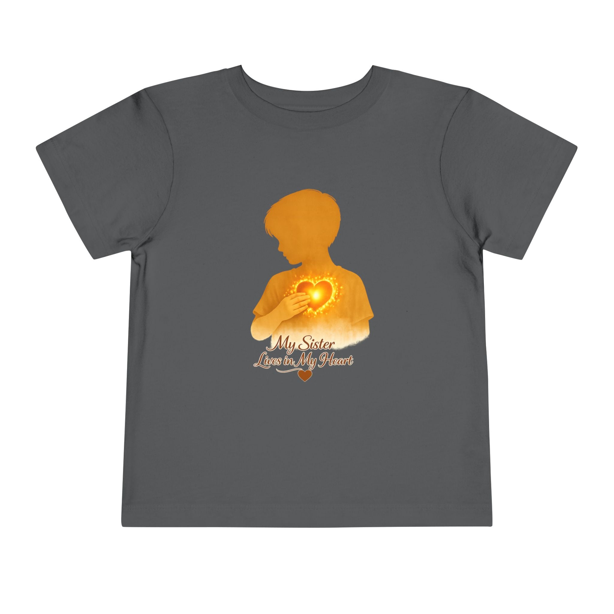Toddler Tee — "My Sister Lives in My Heart" Boy silhouette