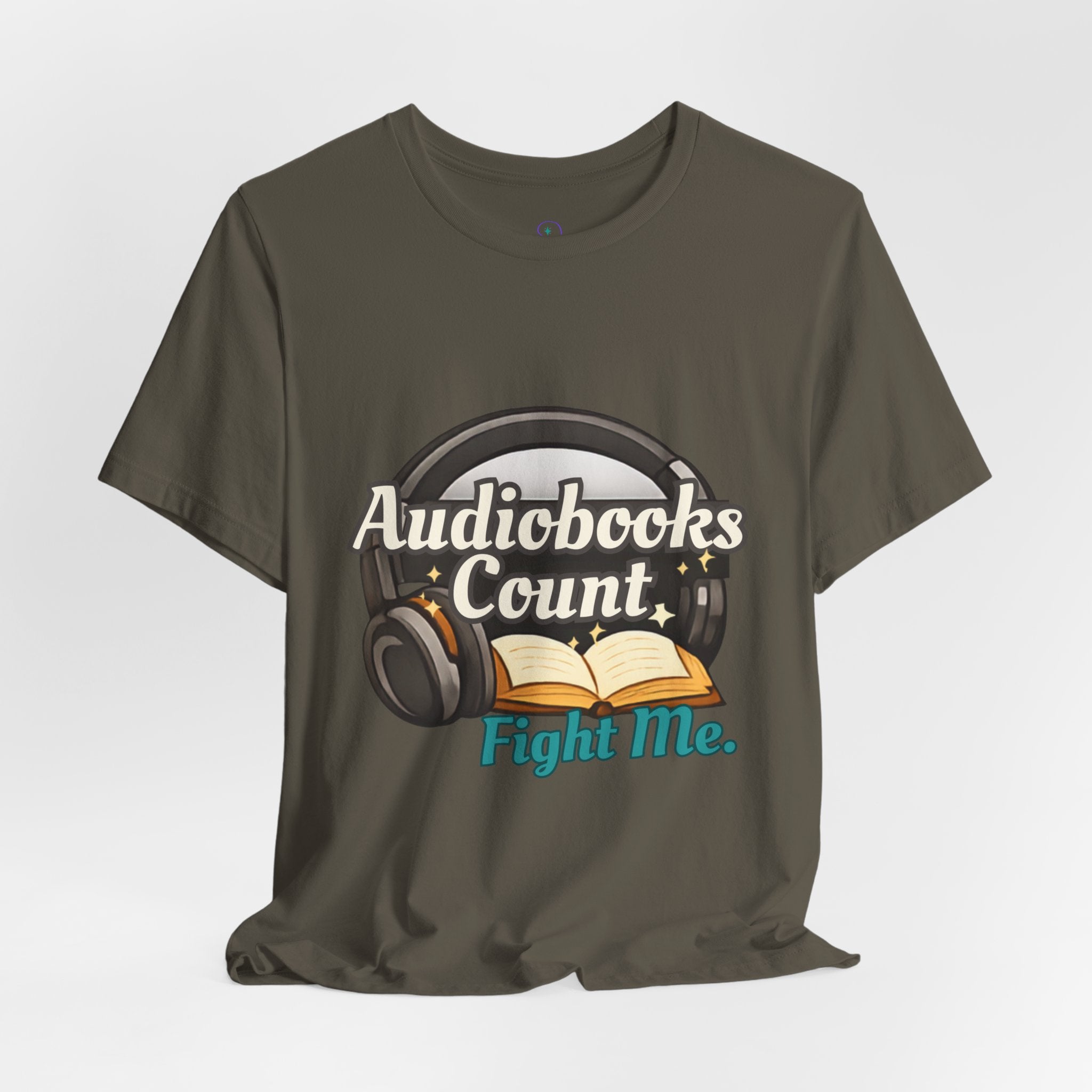 Audiobooks Count T‑Shirt — "Audiobooks Count. Fight Me." Graphic Tee for Book Lovers