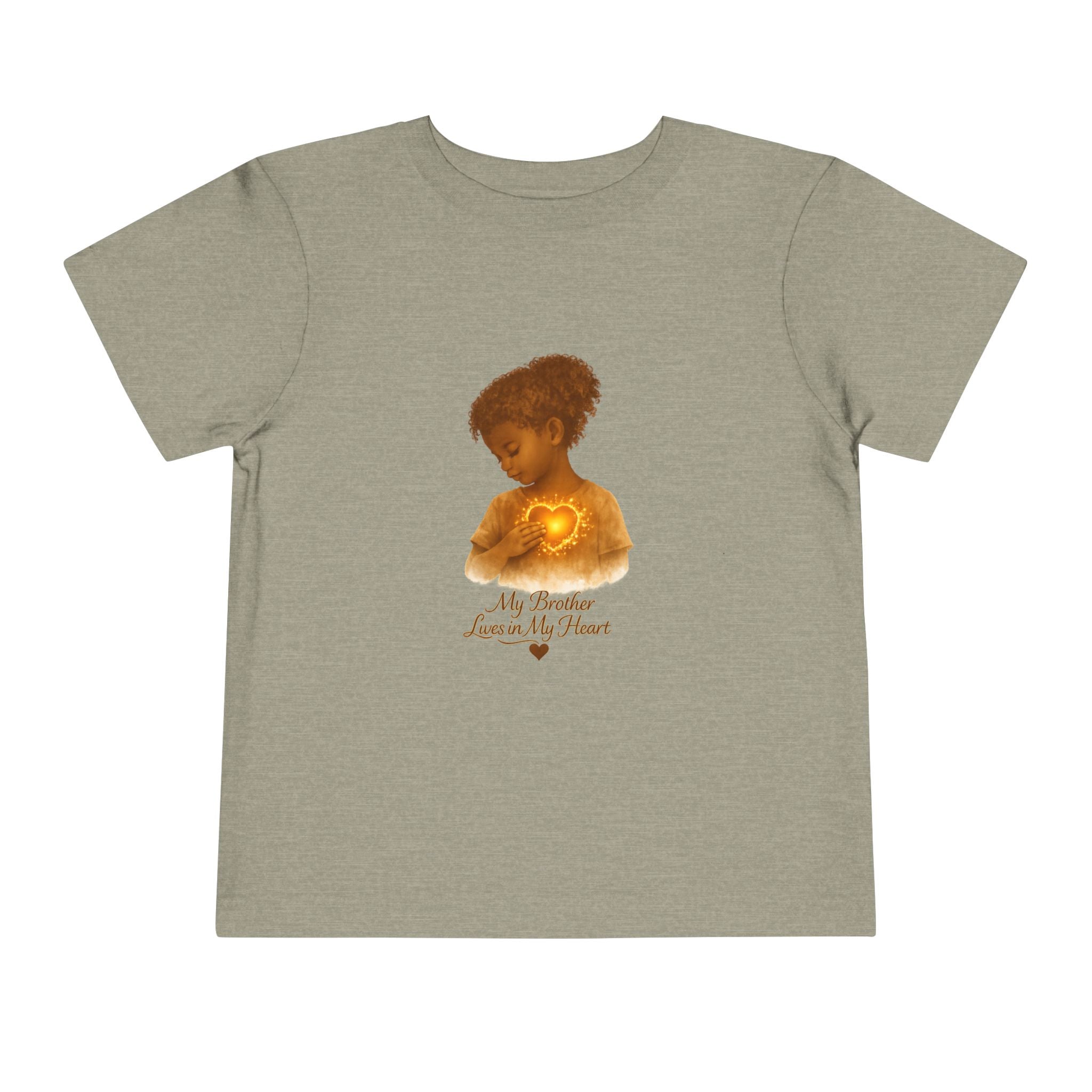 My Brother Lives in my Heart Detailed Gold Silhouette Girl