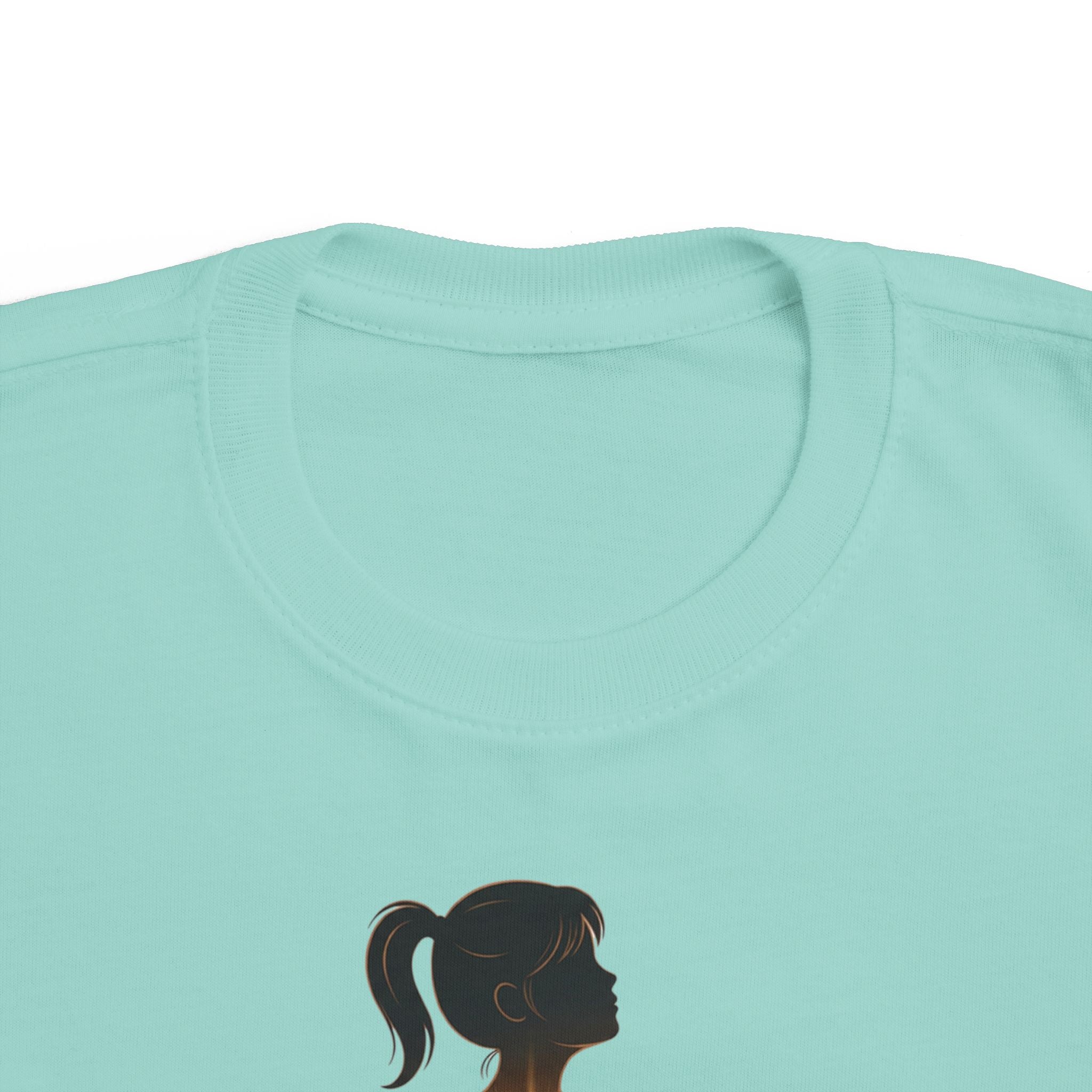 My Brother Lives in my Heart Toddler Tee |Dark Silhouette Girl Glowing Heart