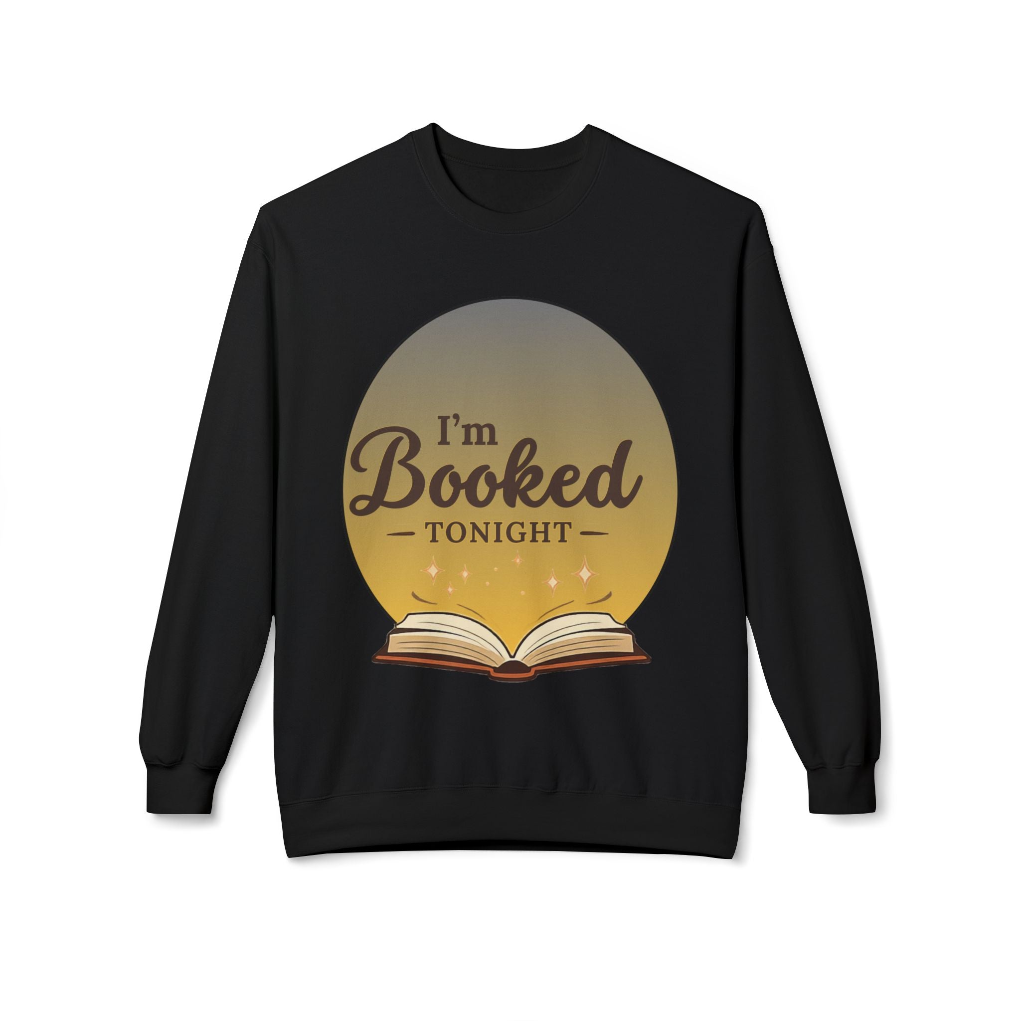 Sweatshirt — I'm Booked Tonight Cozy Reading Crewneck