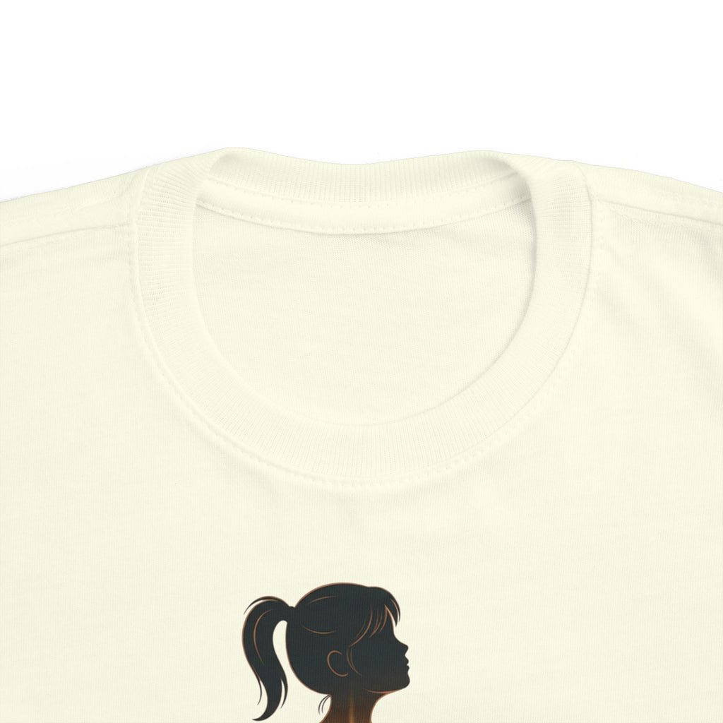 My Brother Lives in my Heart Toddler Tee |Dark Silhouette Girl Glowing Heart