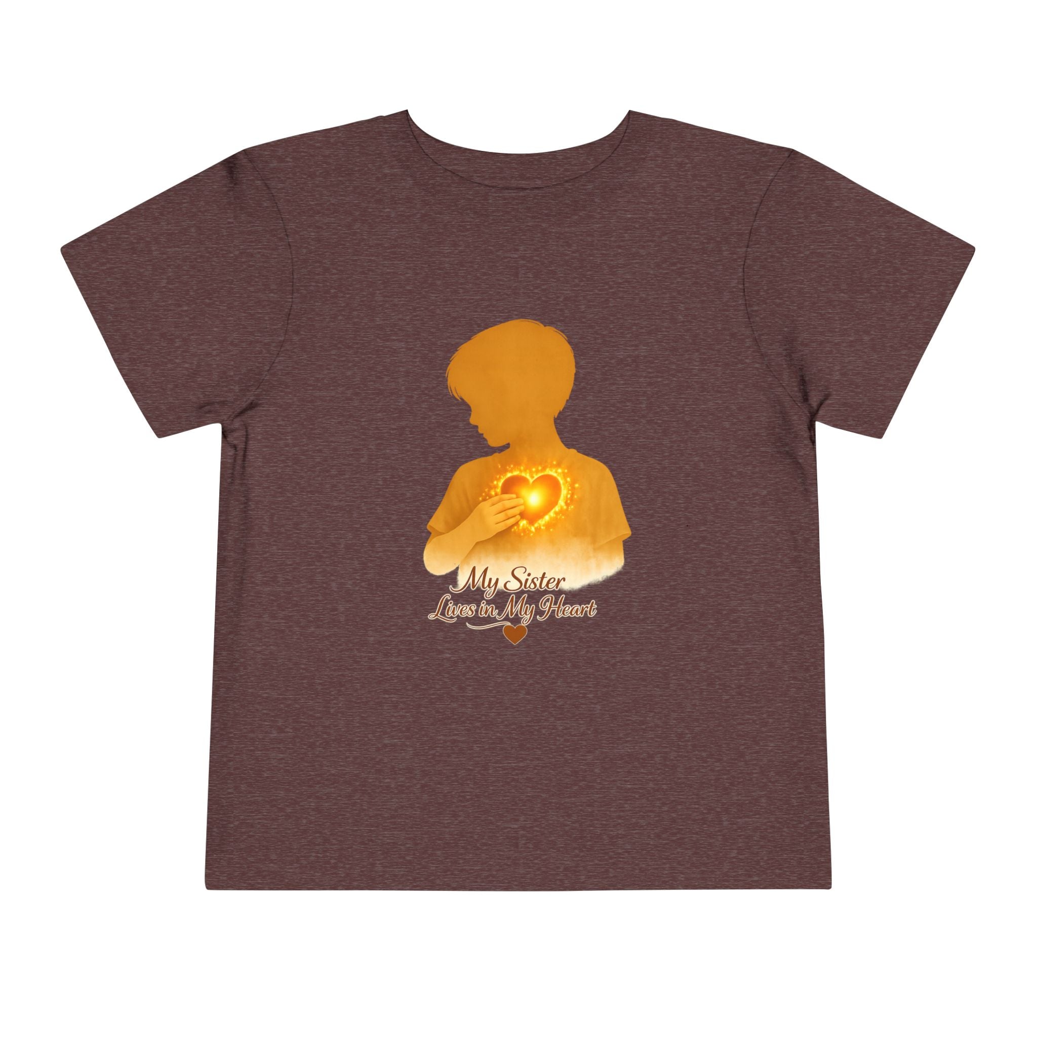 Toddler Tee — "My Sister Lives in My Heart" Boy silhouette