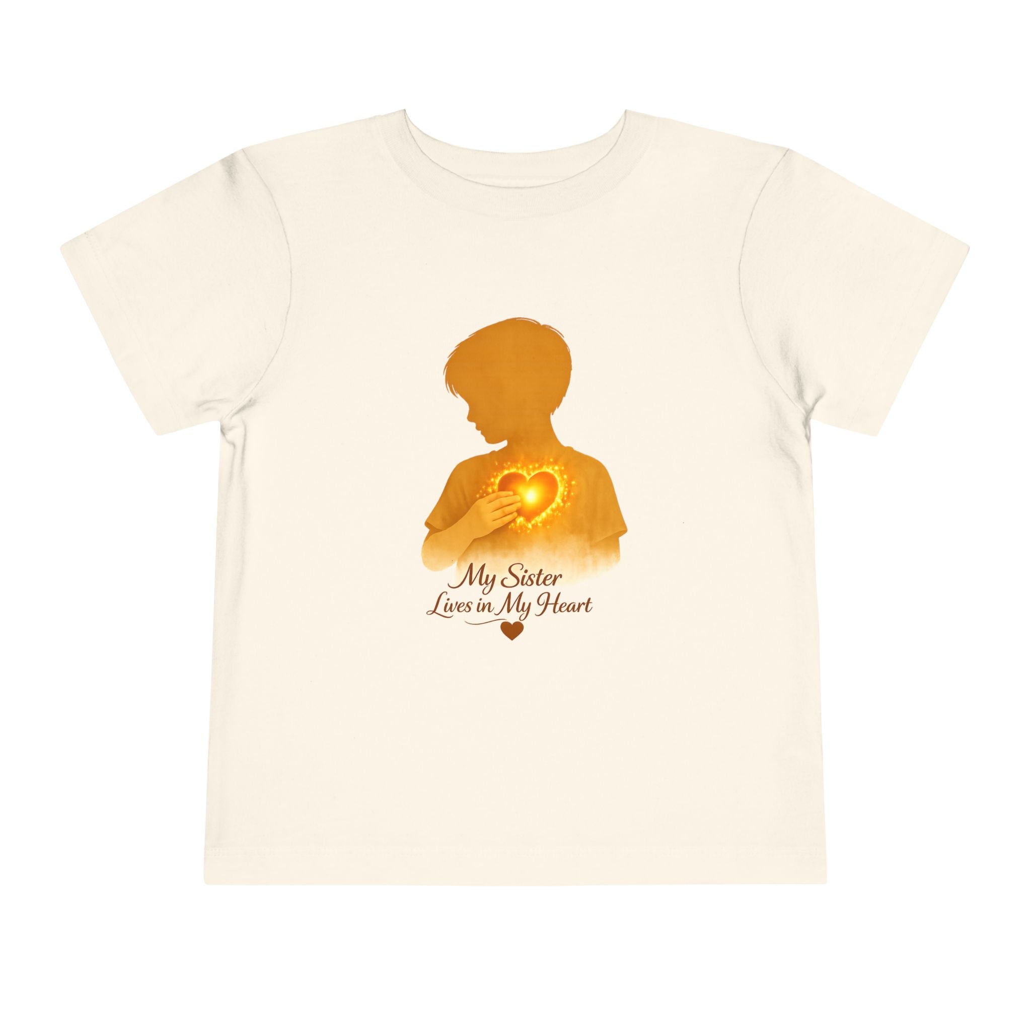 Toddler Tee — "My Sister Lives in My Heart" Boy silhouette