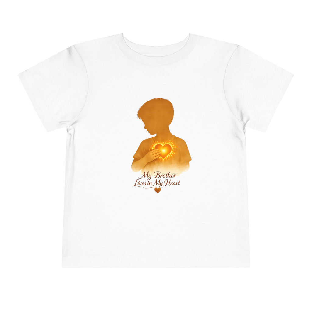Toddler Tee - My Brother Lives in My Heart  Boy silhouette