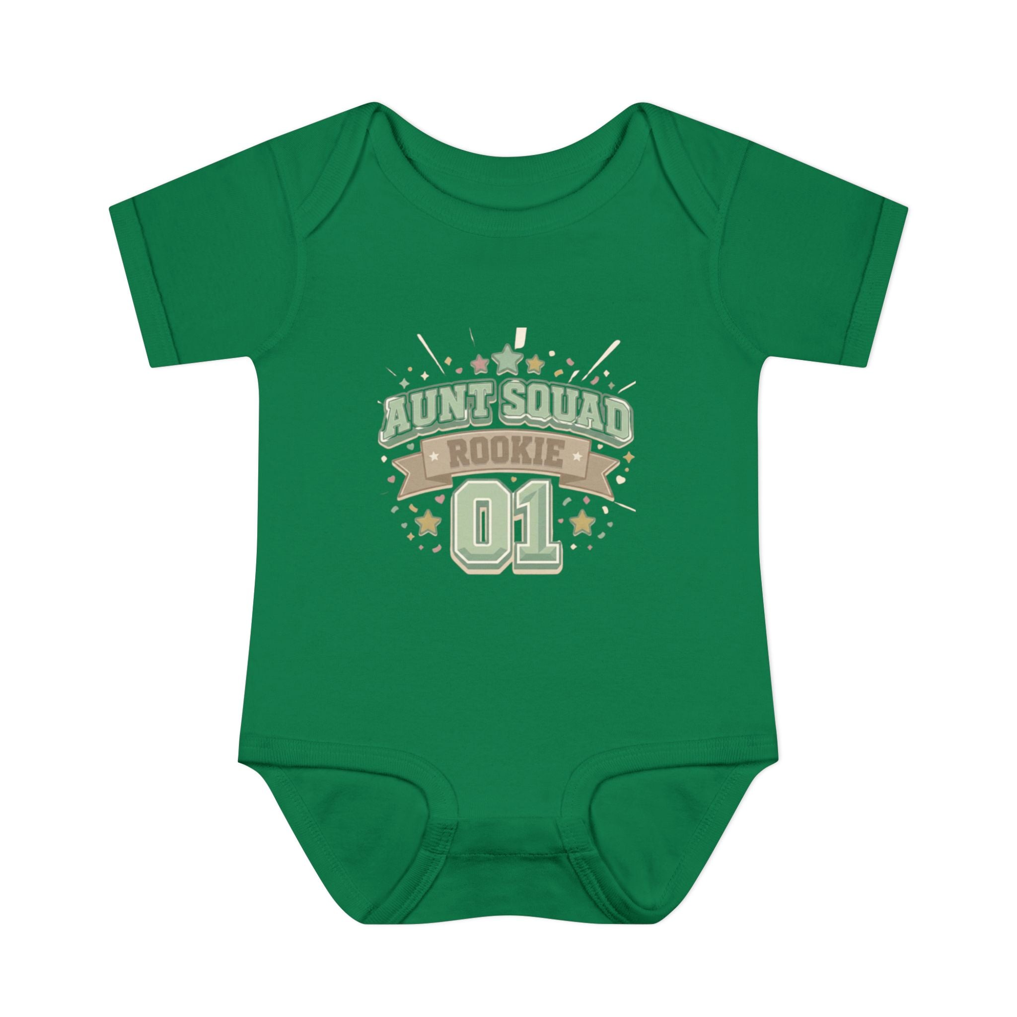 Baby Bodysuit — Aunt Squad Rookie 01 Cute Newborn Onesie