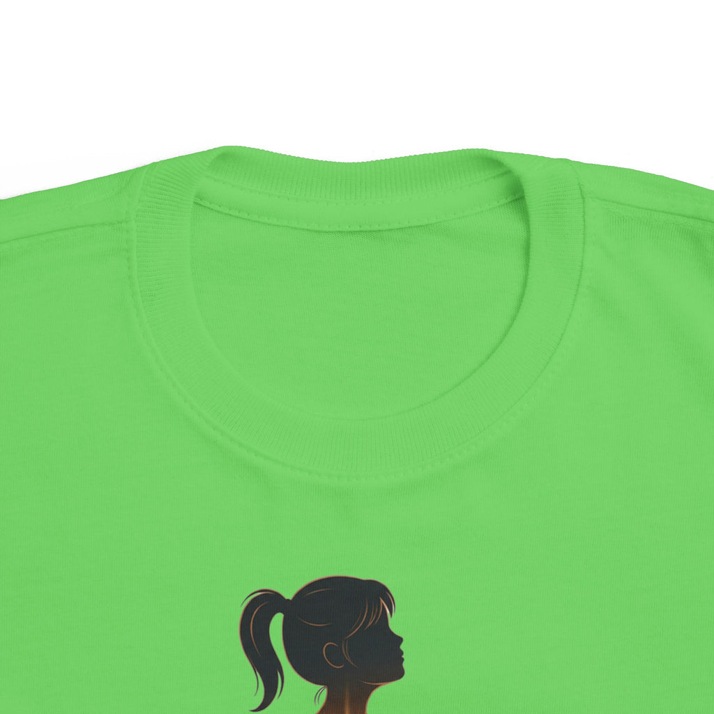 My Brother Lives in my Heart Toddler Tee |Dark Silhouette Girl Glowing Heart