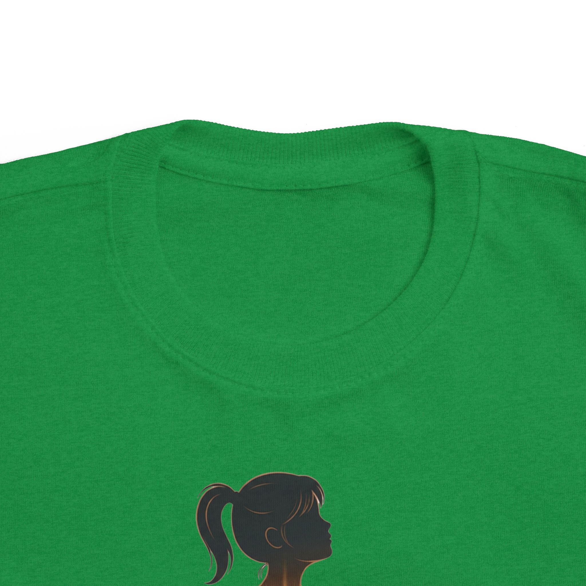 My Brother Lives in my Heart Toddler Tee |Dark Silhouette Girl Glowing Heart