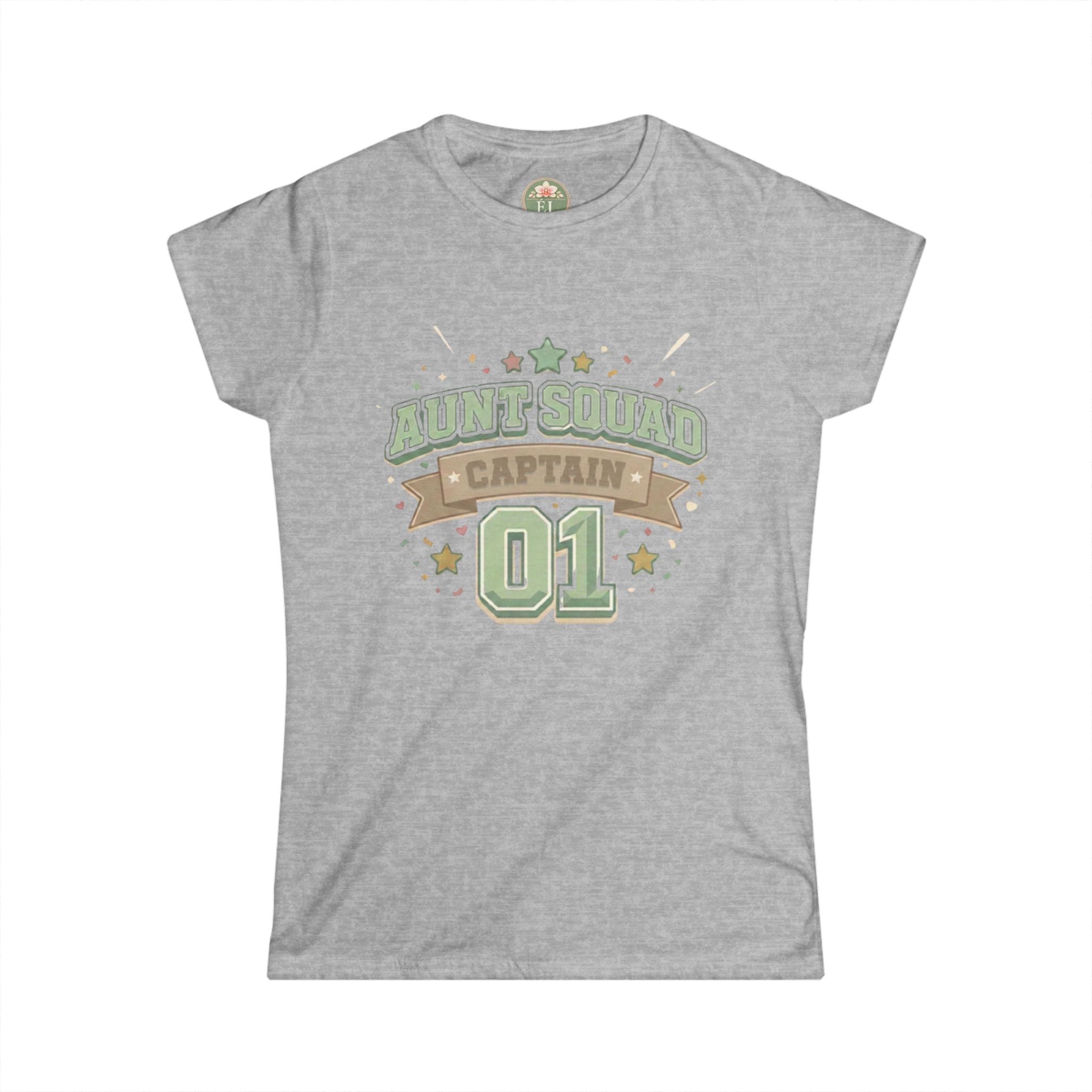 Aunt Squad Captain 01 Tee — Woman's Variation
