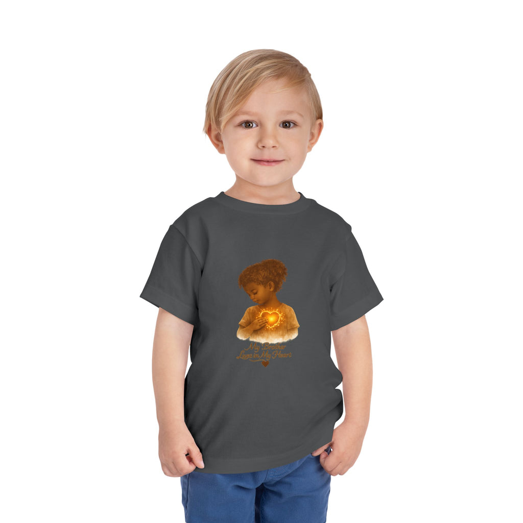 My Brother Lives in my Heart Detailed Gold Silhouette Girl