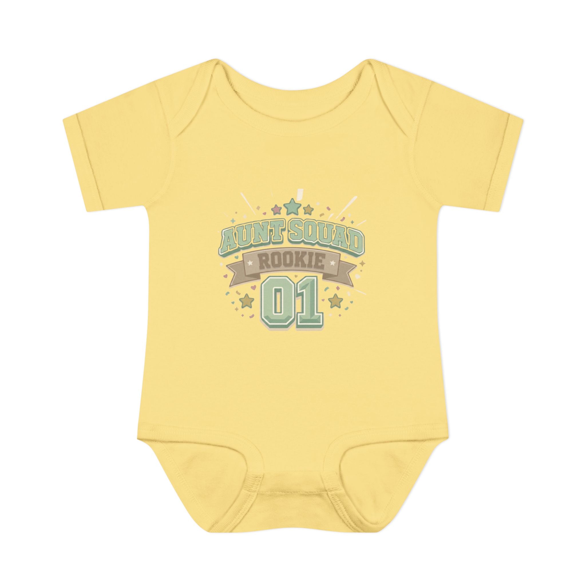 Baby Bodysuit — Aunt Squad Rookie 01 Cute Newborn Onesie