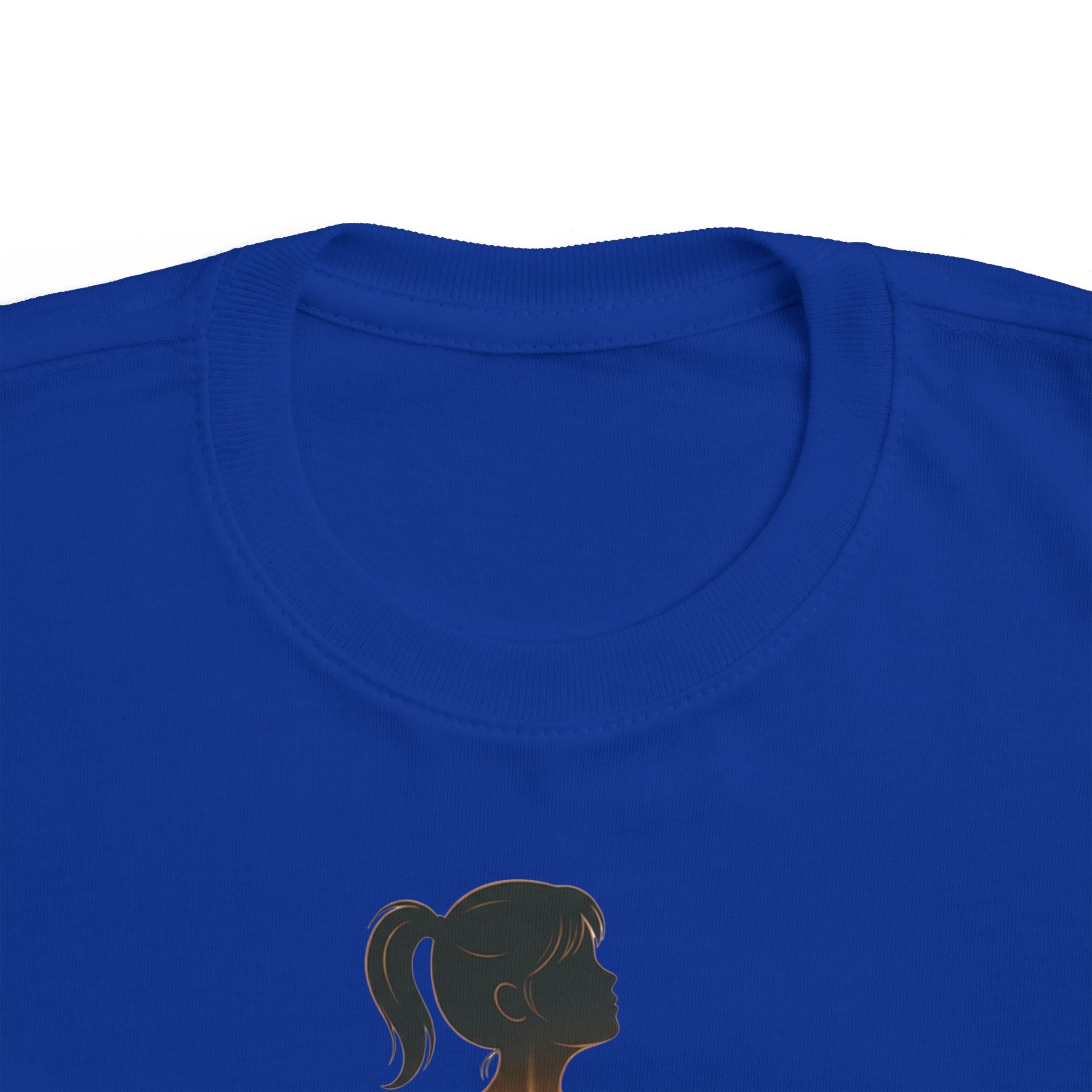 My Brother Lives in my Heart Toddler Tee |Dark Silhouette Girl Glowing Heart