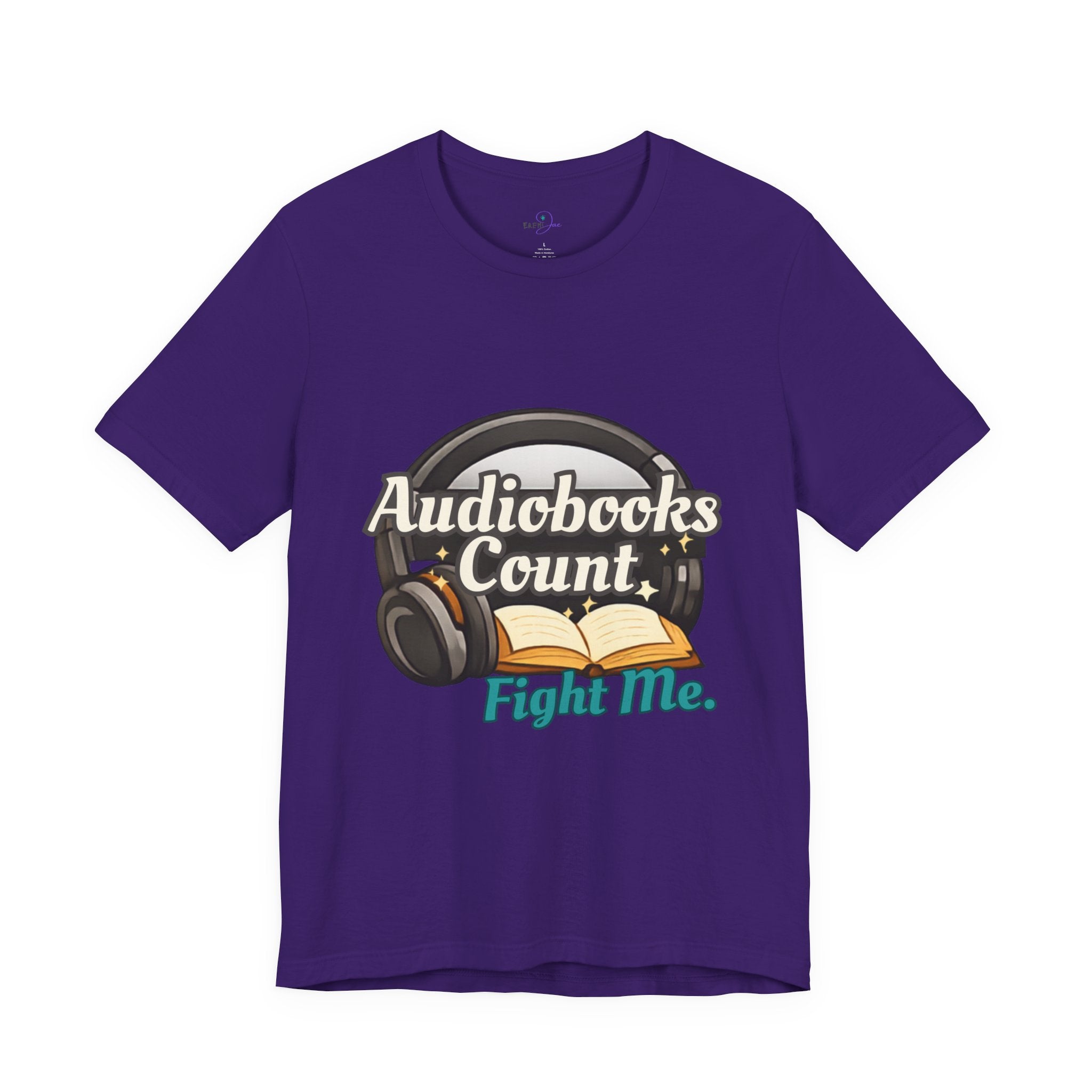 Audiobooks Count T‑Shirt — "Audiobooks Count. Fight Me." Graphic Tee for Book Lovers