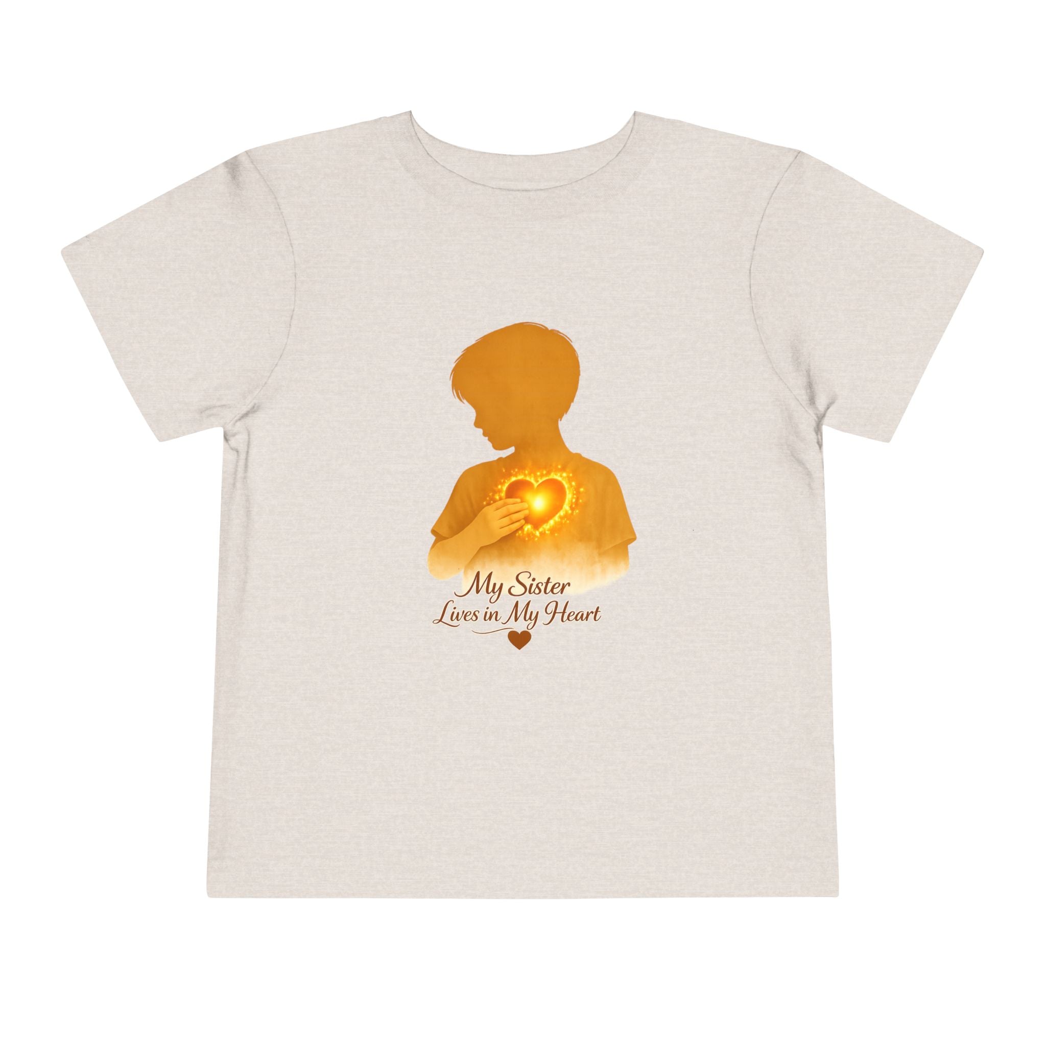 Toddler Tee — "My Sister Lives in My Heart" Boy silhouette