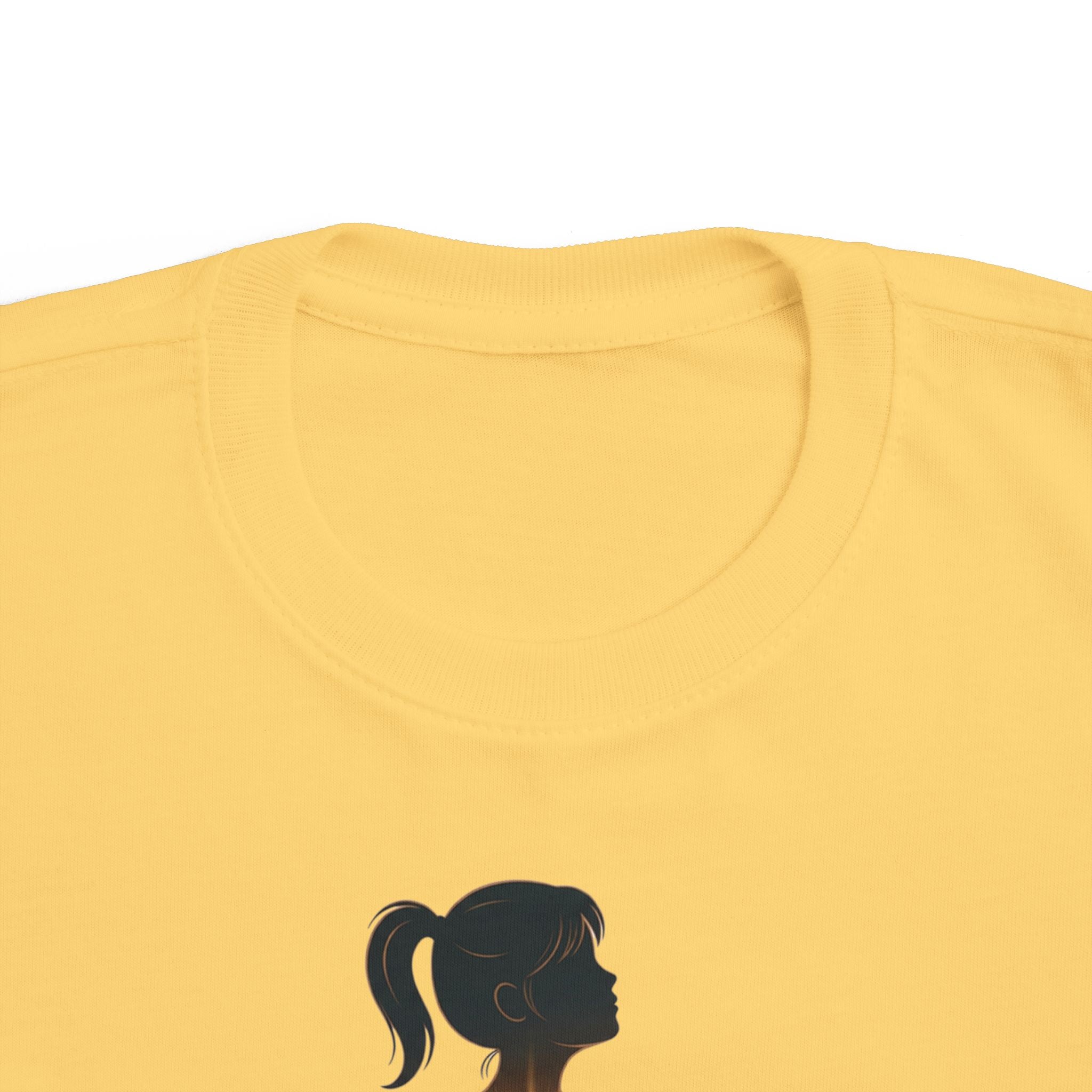 My Brother Lives in my Heart Toddler Tee |Dark Silhouette Girl Glowing Heart