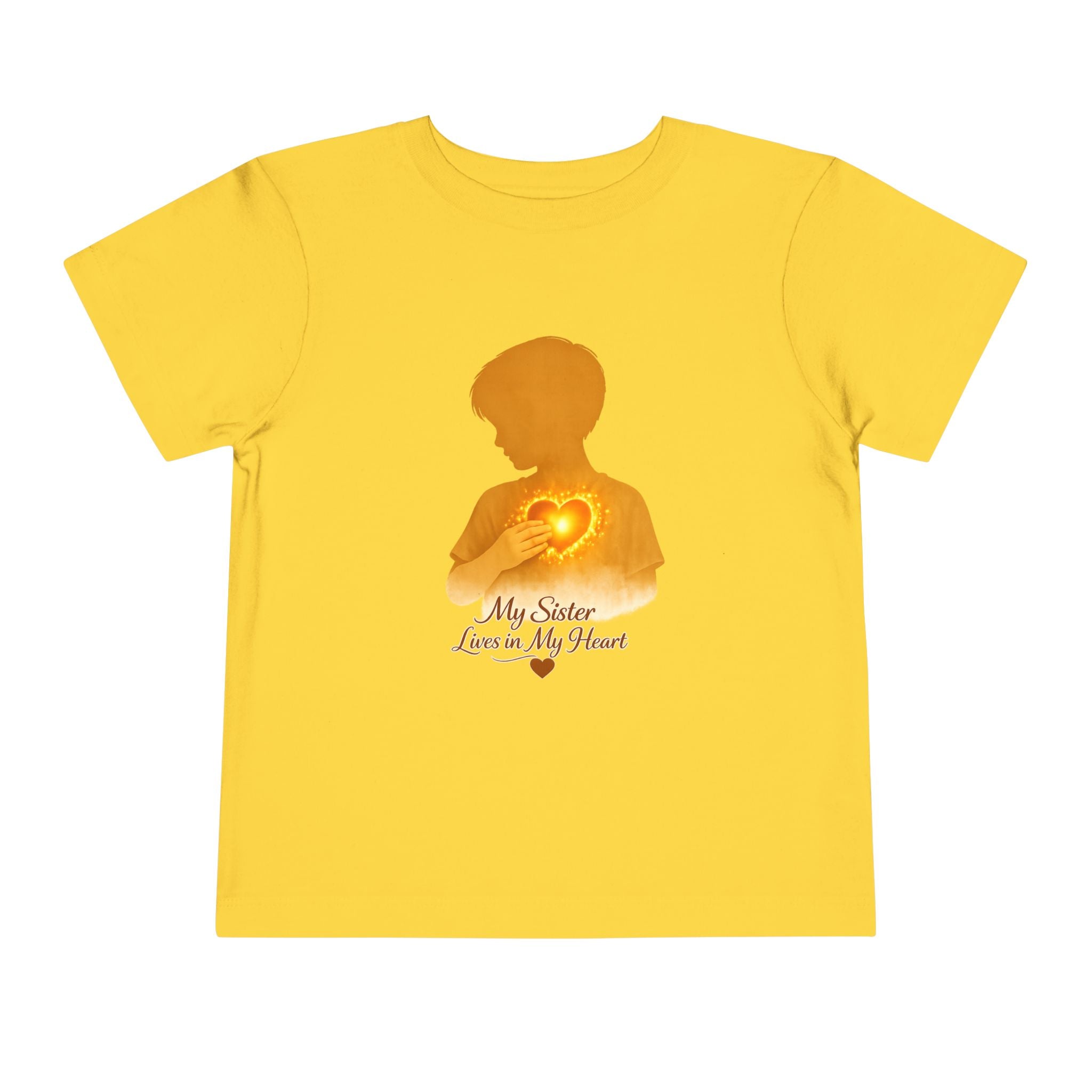 Toddler Tee — "My Sister Lives in My Heart" Boy silhouette