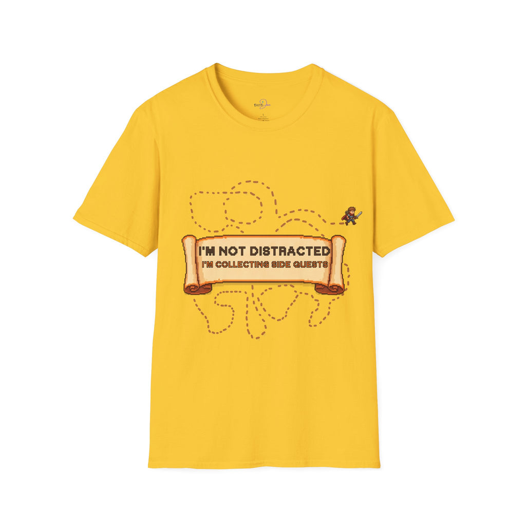 "I'm Not Distracted, I'm Collecting side quests" Adult Graphic Tee