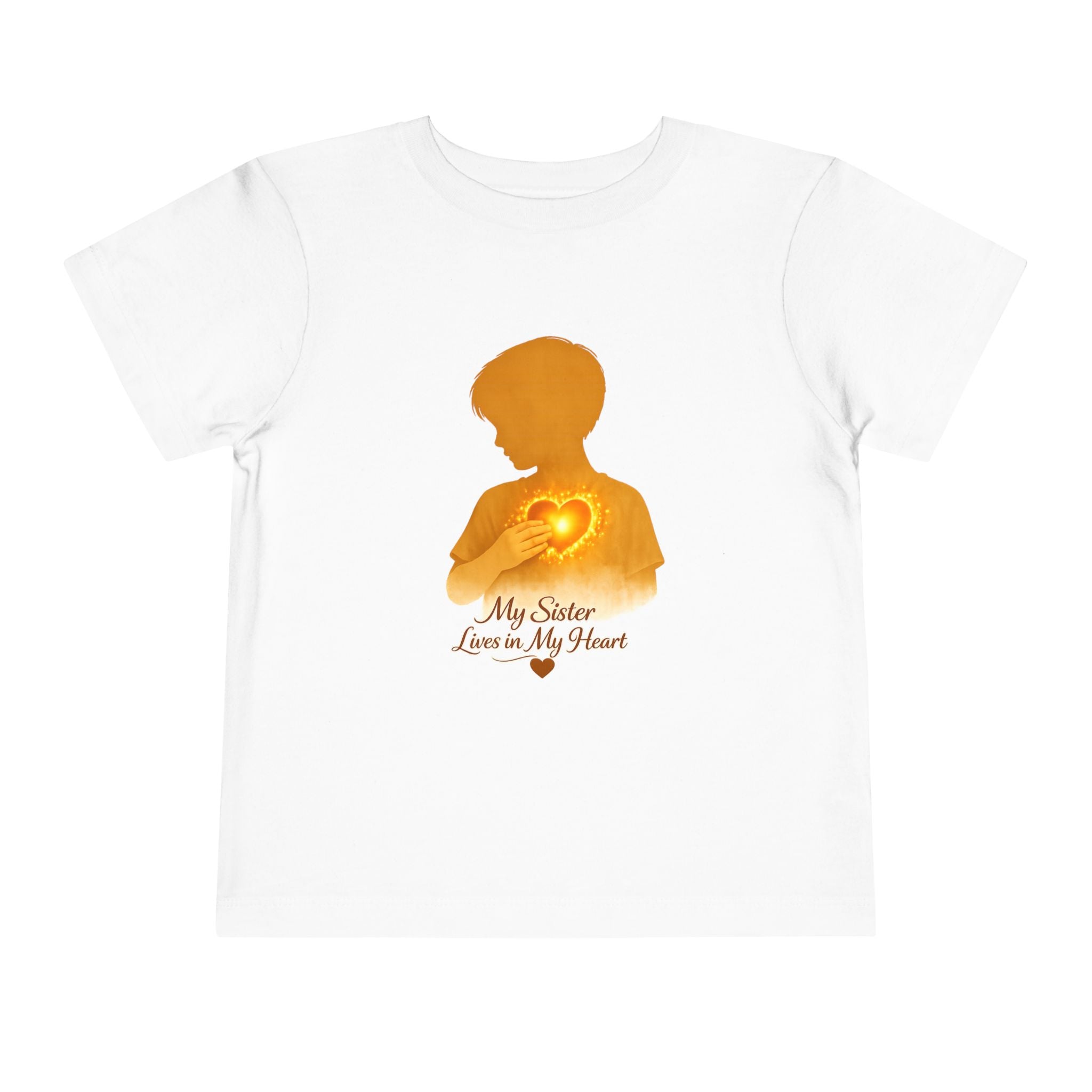 Toddler Tee — "My Sister Lives in My Heart" Boy silhouette