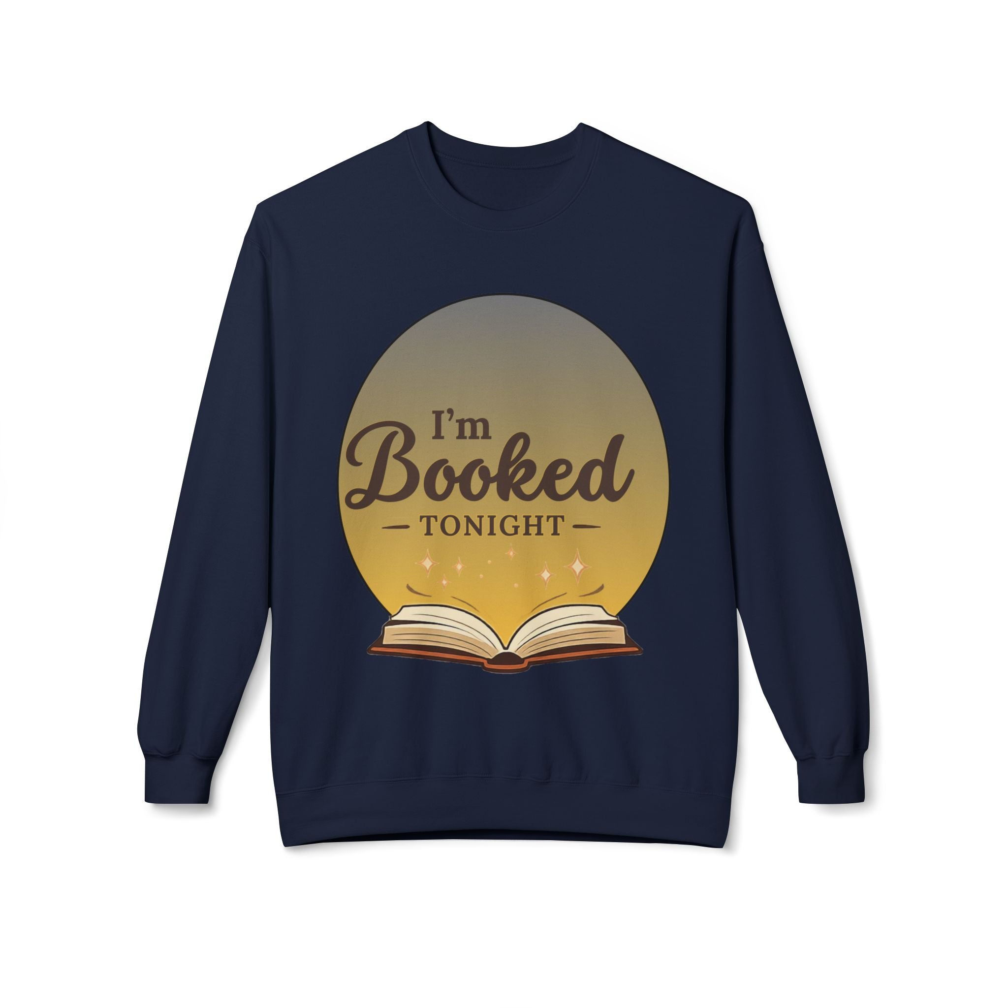 Sweatshirt — I'm Booked Tonight Cozy Reading Crewneck