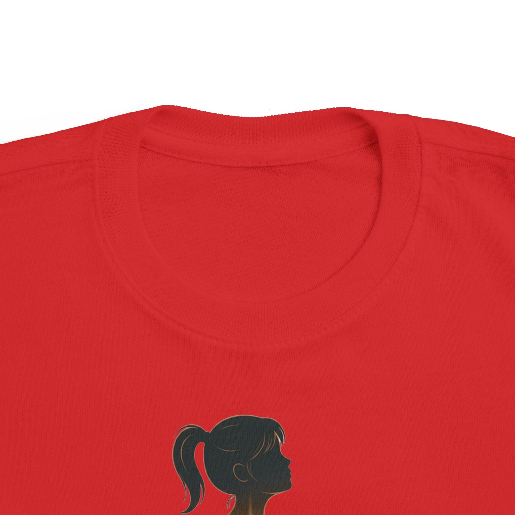 My Brother Lives in my Heart Toddler Tee |Dark Silhouette Girl Glowing Heart