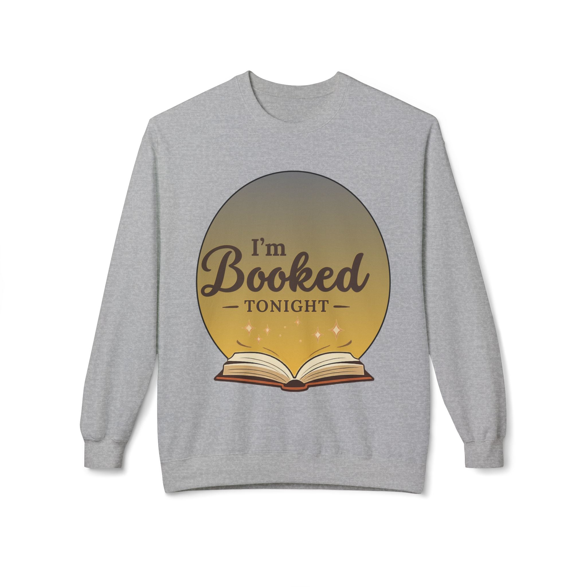 Sweatshirt — I'm Booked Tonight Cozy Reading Crewneck