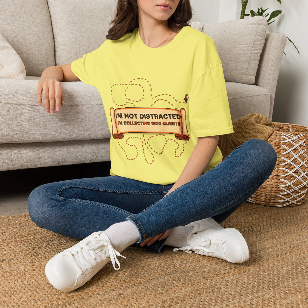 "I'm Not Distracted, I'm Collecting side quests" Adult Graphic Tee
