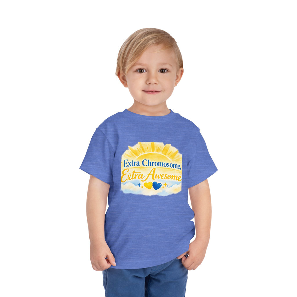Toddler Short Sleeve Tee Extra Chromosome Extra Awesome