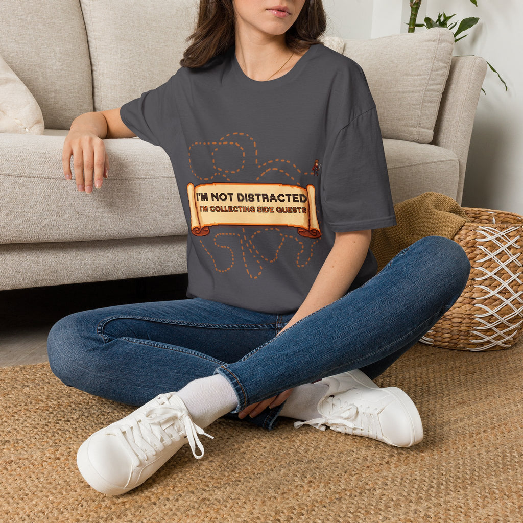 "I'm Not Distracted, I'm Collecting side quests" Adult Graphic Tee