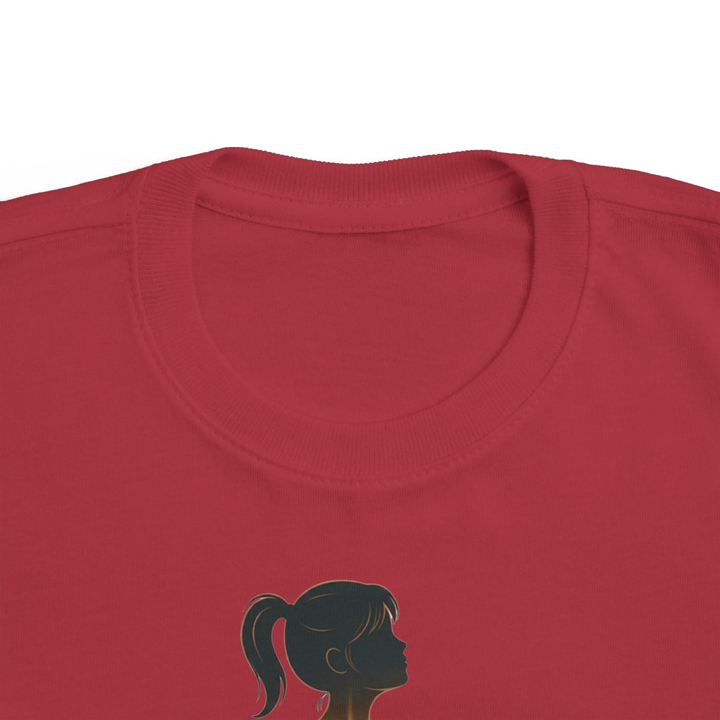 My Brother Lives in my Heart Toddler Tee |Dark Silhouette Girl Glowing Heart