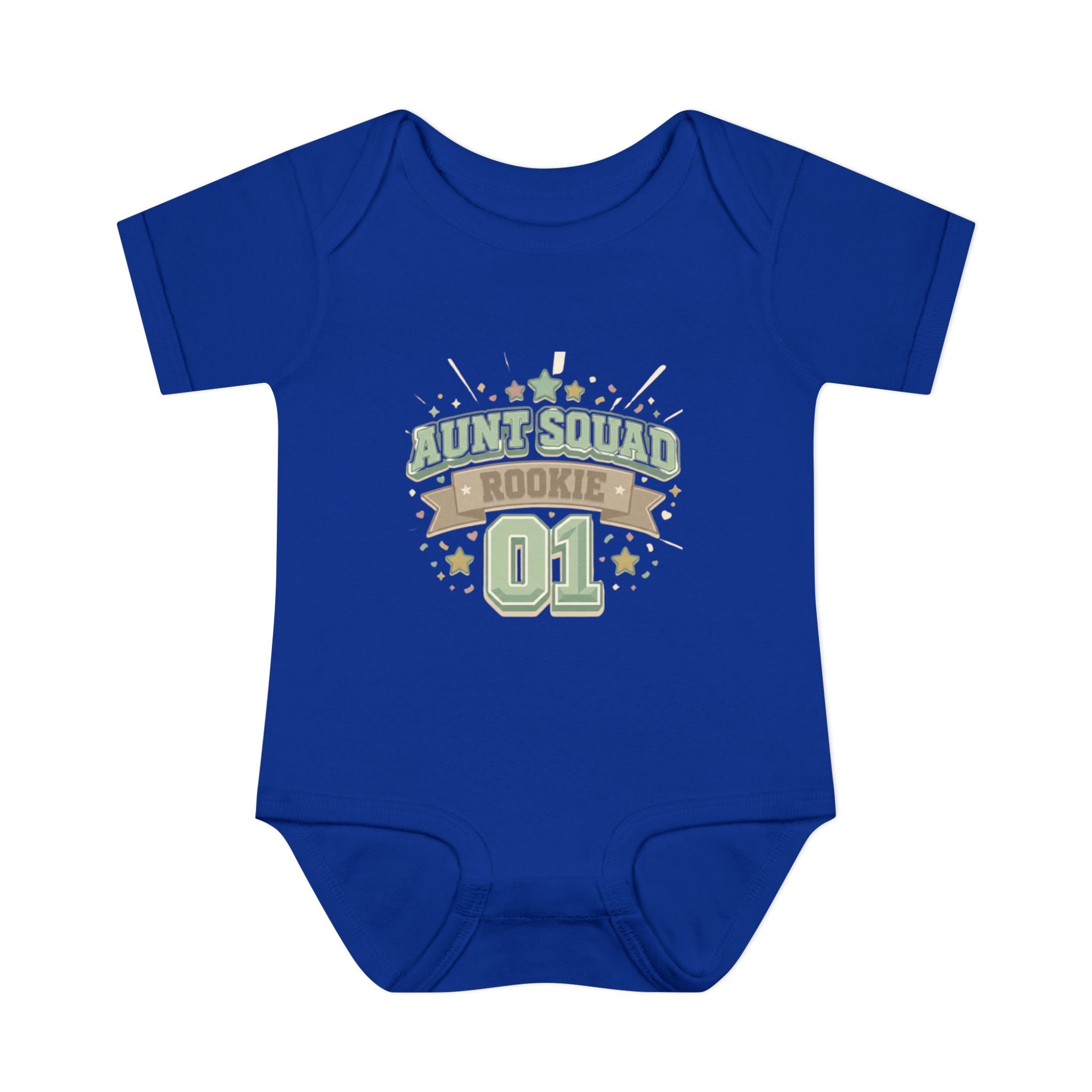 Baby Bodysuit — Aunt Squad Rookie 01 Cute Newborn Onesie