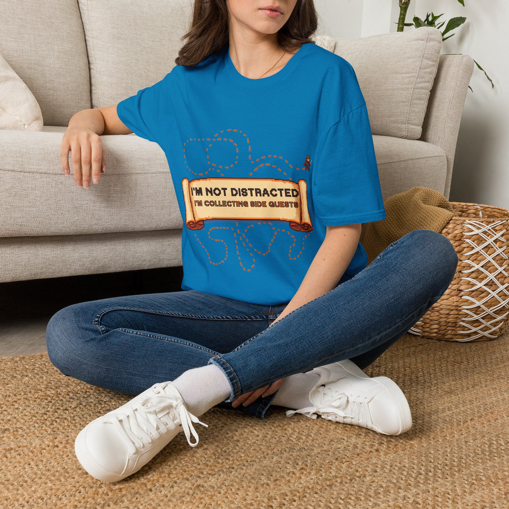 "I'm Not Distracted, I'm Collecting side quests" Adult Graphic Tee