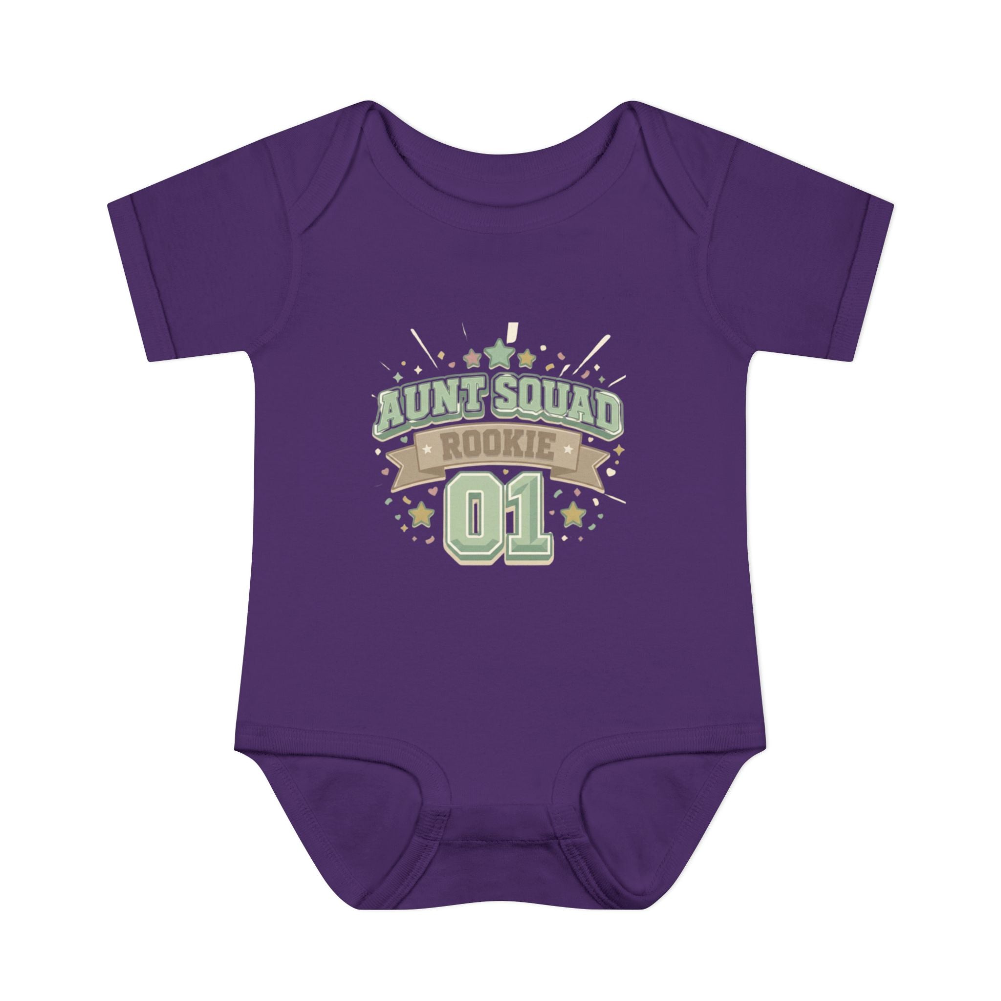 Baby Bodysuit — Aunt Squad Rookie 01 Cute Newborn Onesie