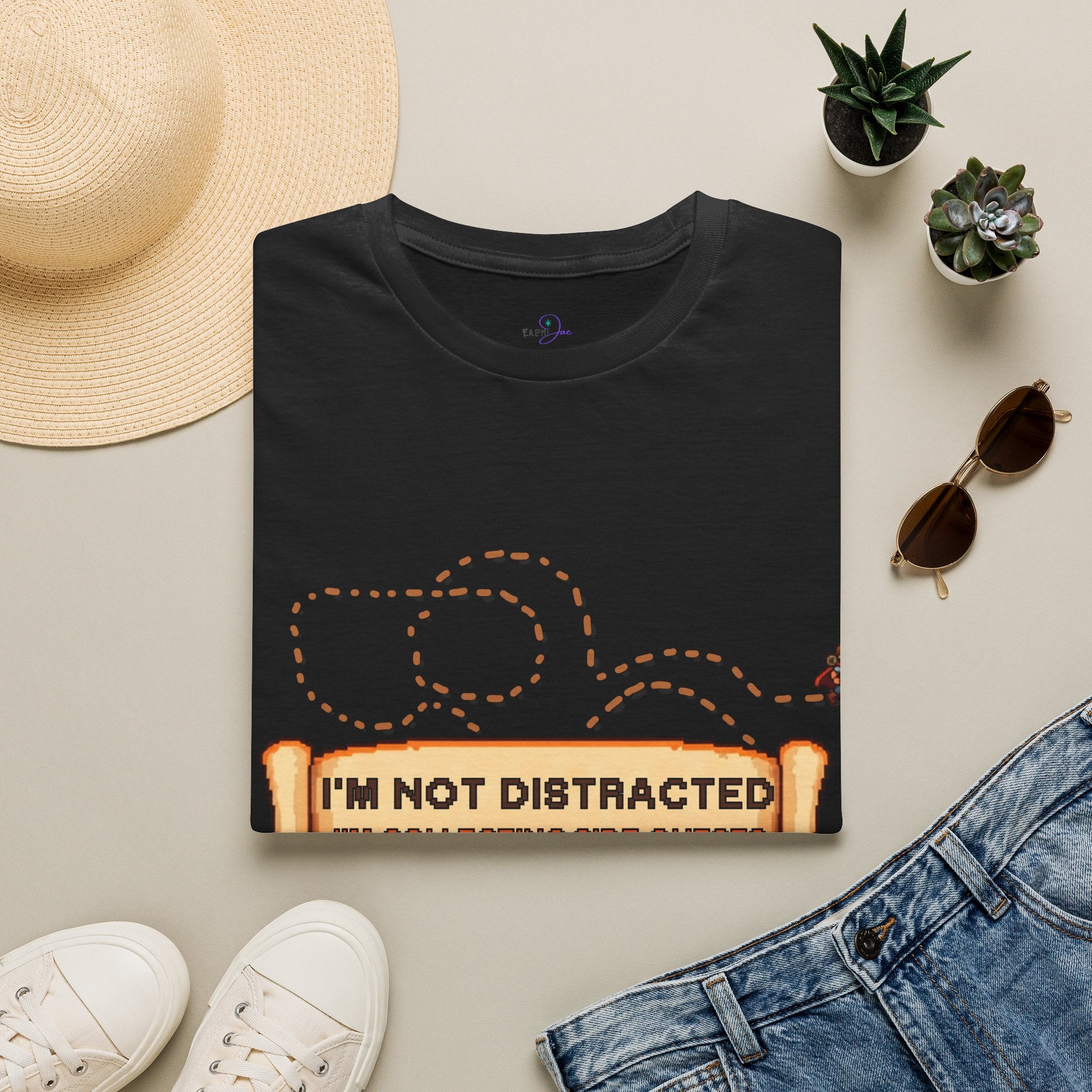 "I'm Not Distracted, I'm Collecting side quests" Adult Graphic Tee