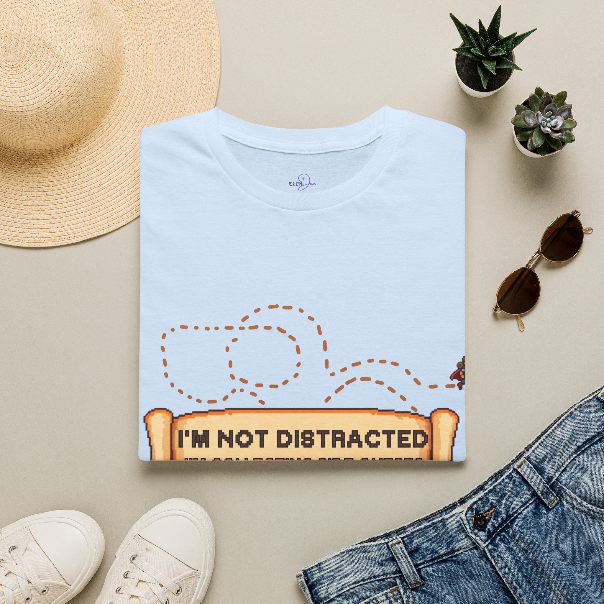 "I'm Not Distracted, I'm Collecting side quests" Adult Graphic Tee