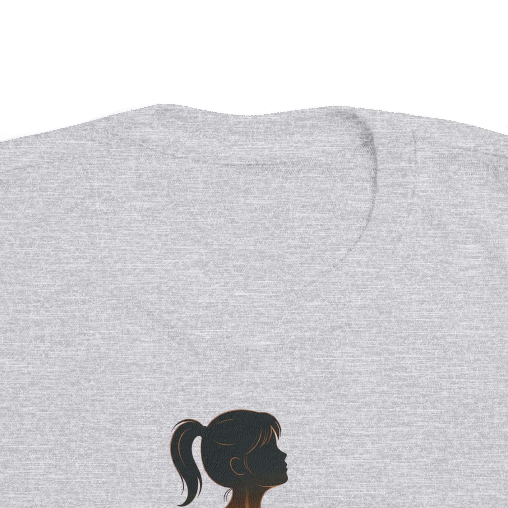 My Brother Lives in my Heart Toddler Tee |Dark Silhouette Girl Glowing Heart