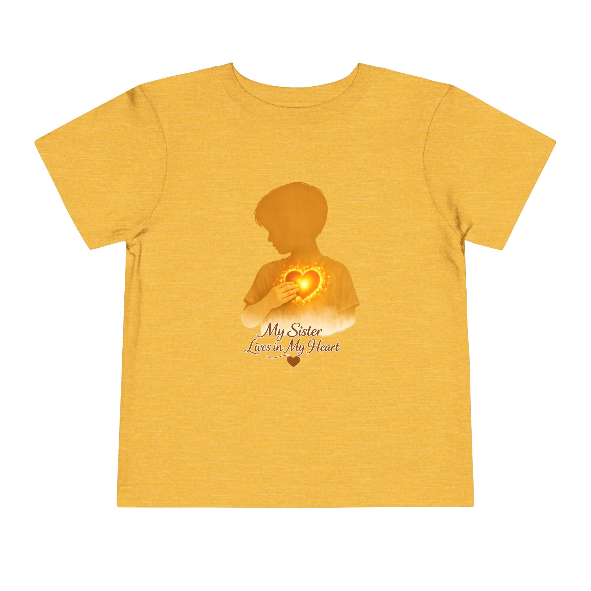 Toddler Tee — "My Sister Lives in My Heart" Boy silhouette