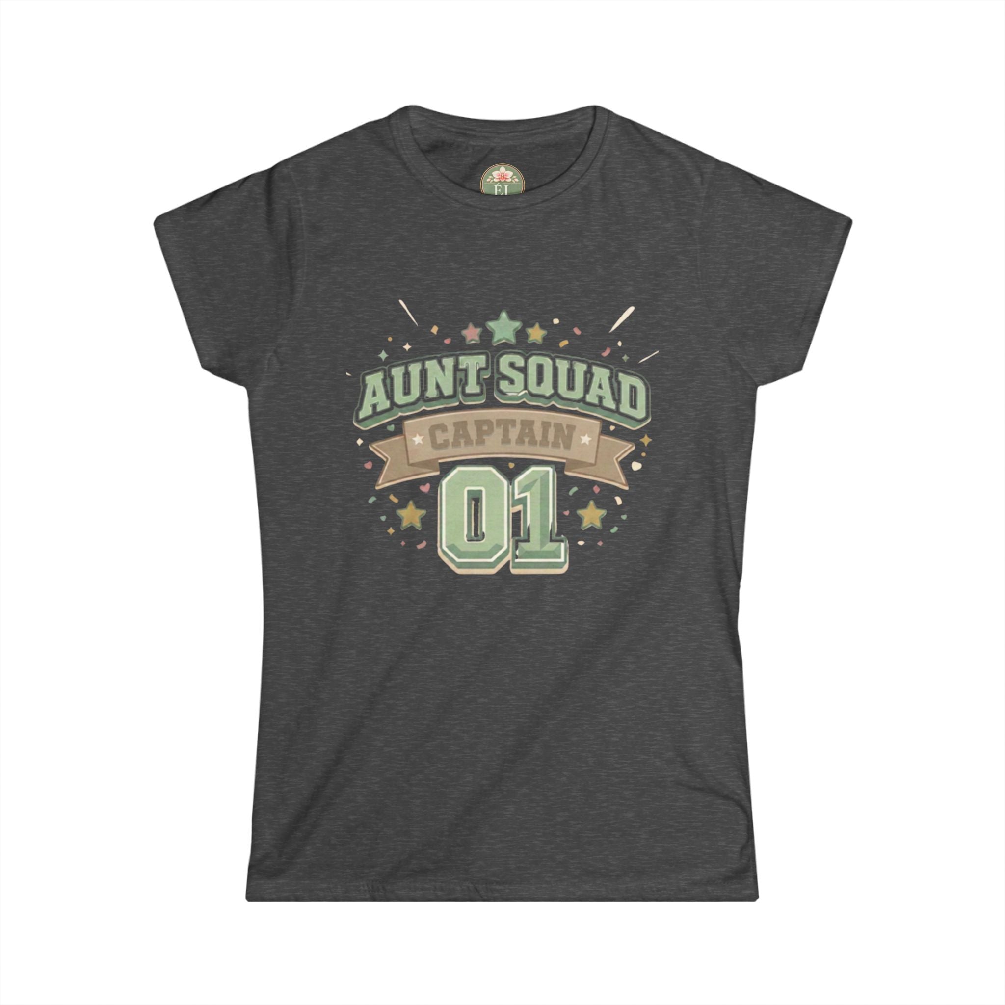 Aunt Squad Captain 01 Tee — Woman's Variation