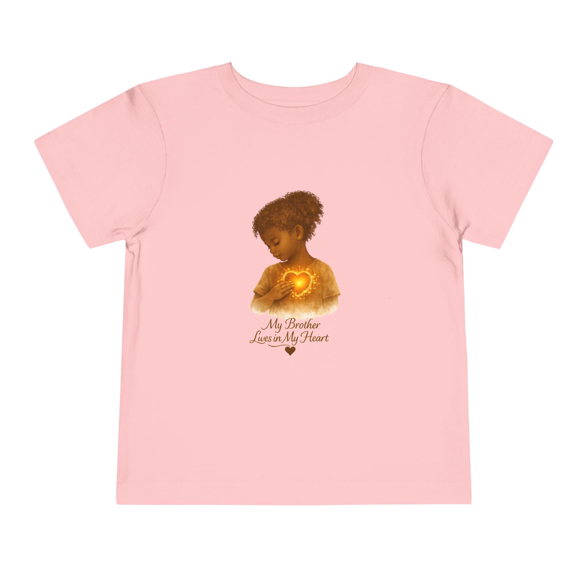 My Brother Lives in my Heart Detailed Gold Silhouette Girl