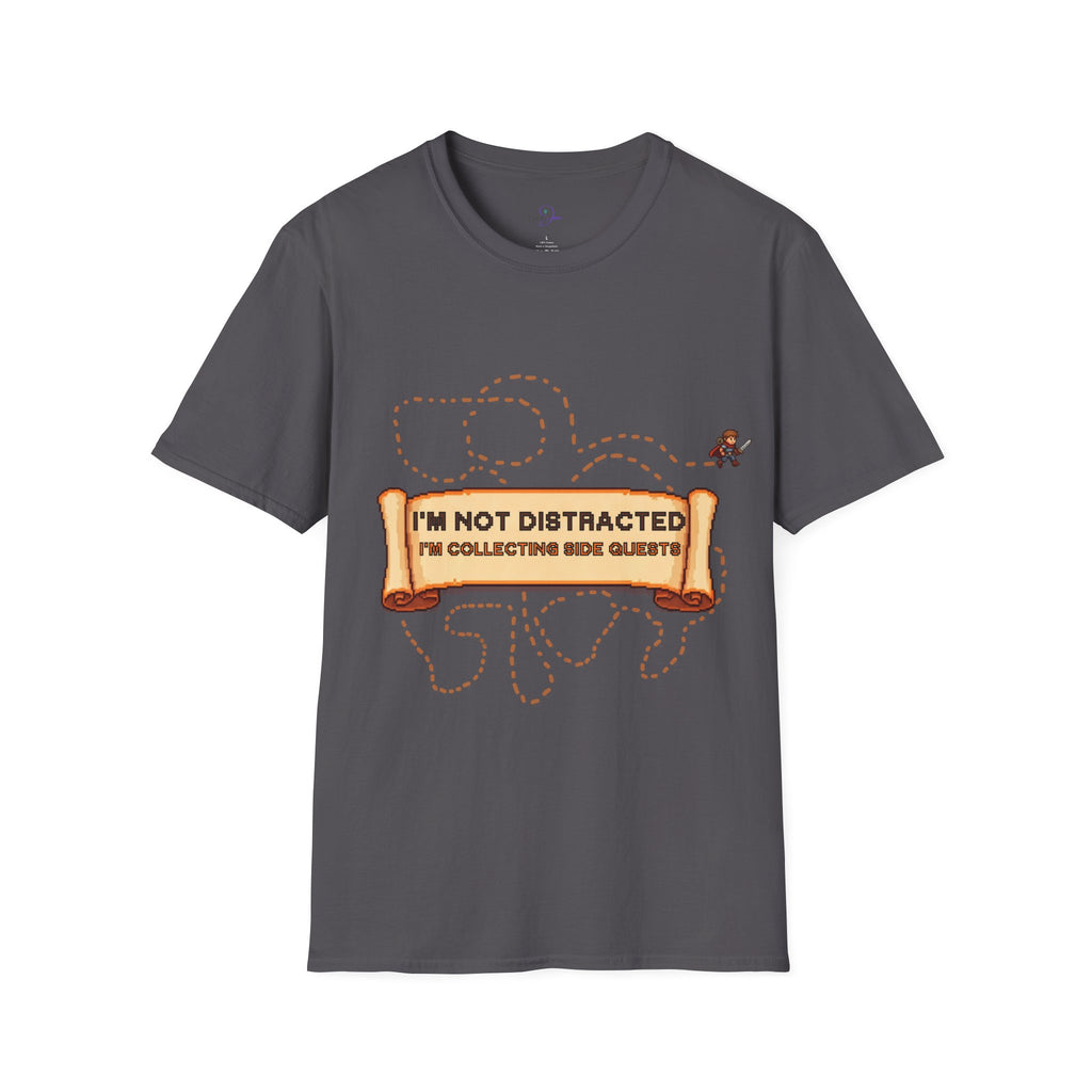 "I'm Not Distracted, I'm Collecting side quests" Adult Graphic Tee