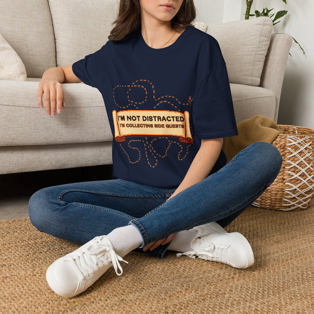 "I'm Not Distracted, I'm Collecting side quests" Adult Graphic Tee