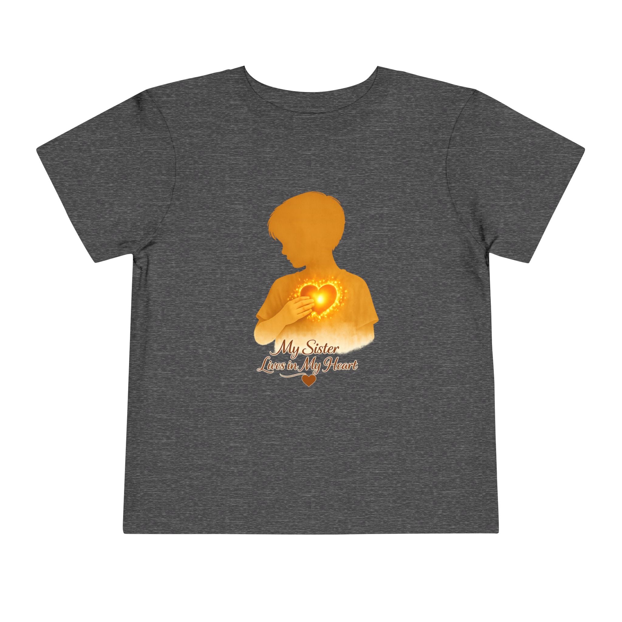 Toddler Tee — "My Sister Lives in My Heart" Boy silhouette