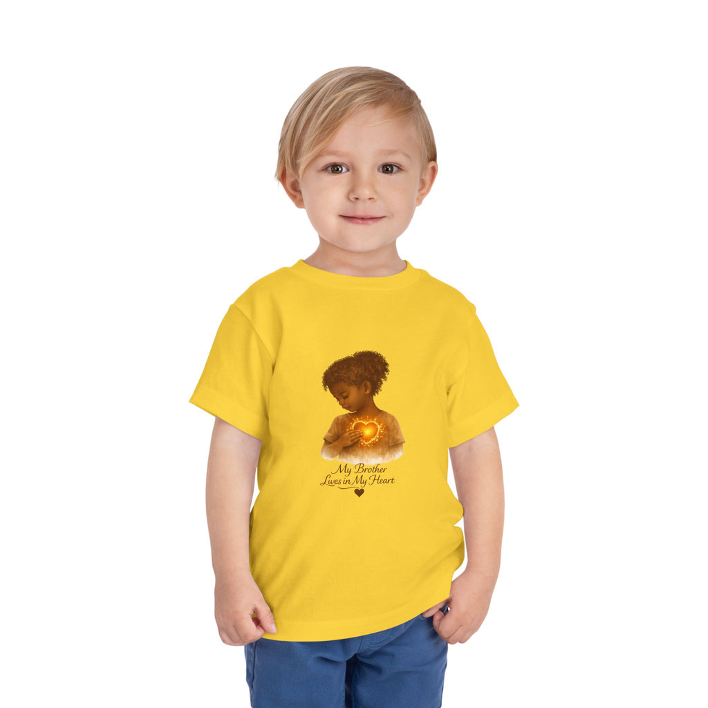 My Brother Lives in my Heart Detailed Gold Silhouette Girl