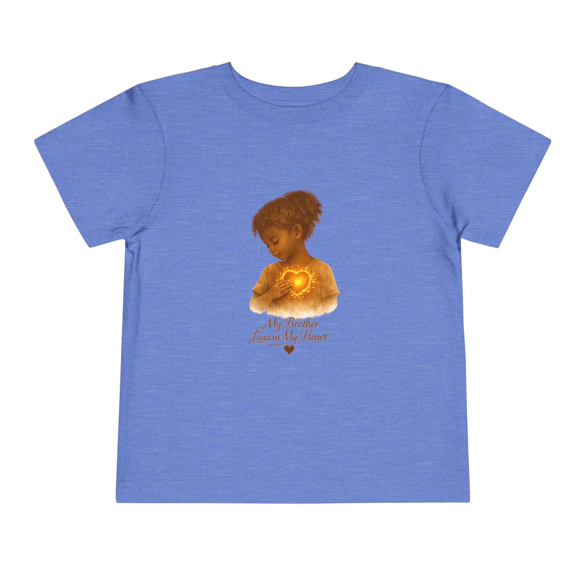 My Brother Lives in my Heart Detailed Gold Silhouette Girl