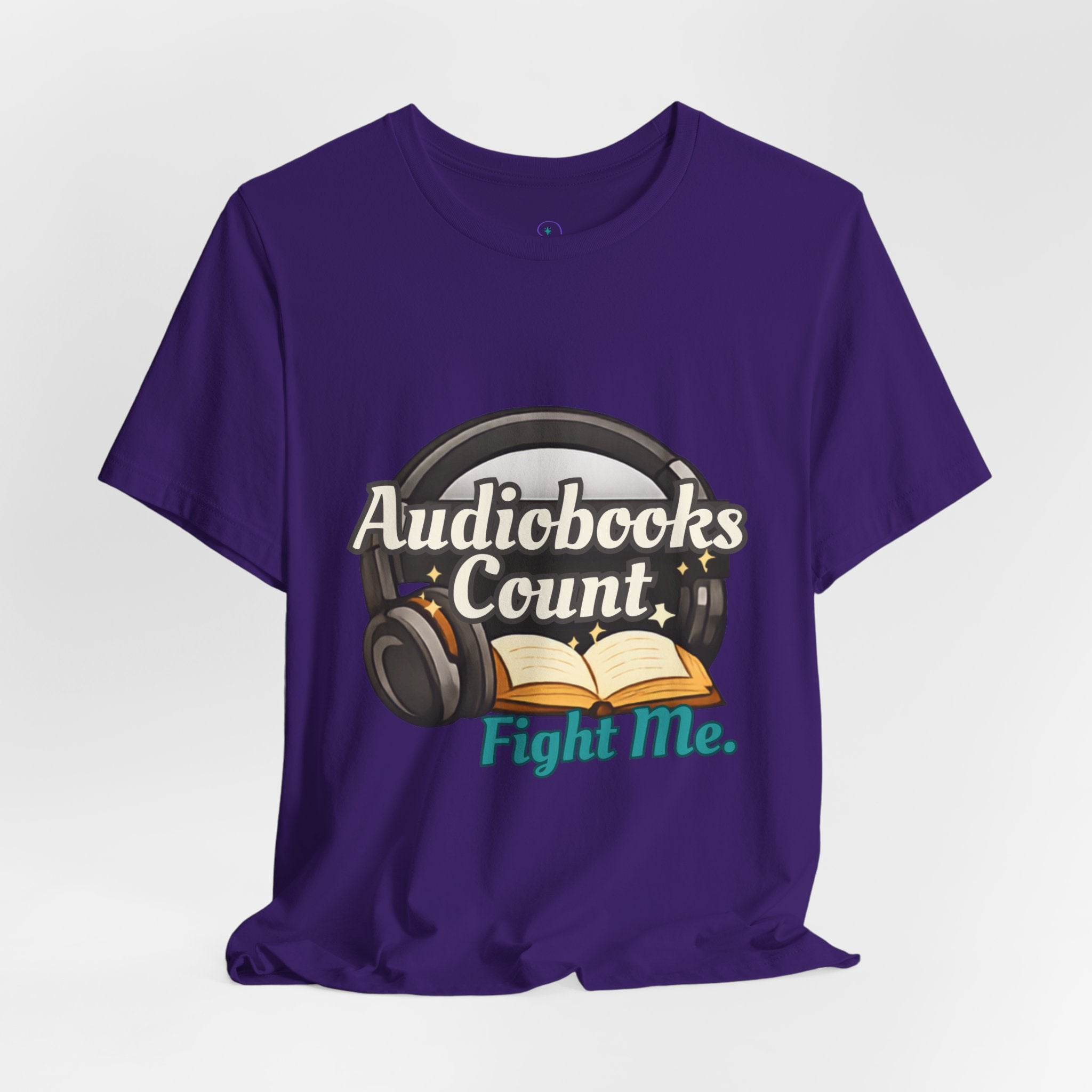 Audiobooks Count T‑Shirt — "Audiobooks Count. Fight Me." Graphic Tee for Book Lovers