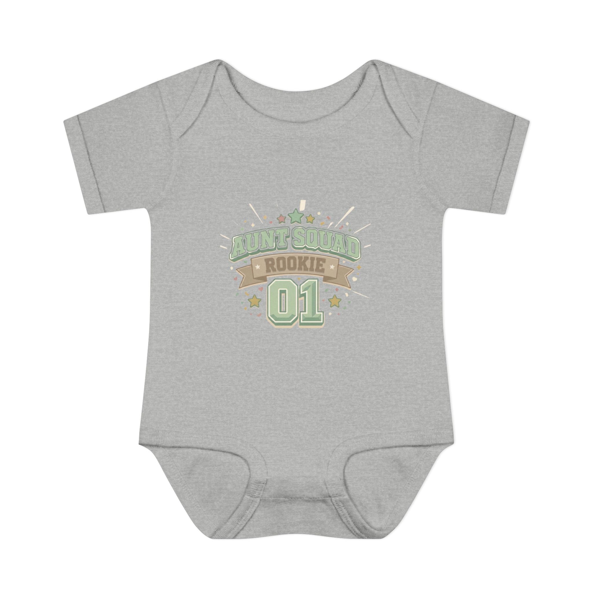 Baby Bodysuit — Aunt Squad Rookie 01 Cute Newborn Onesie