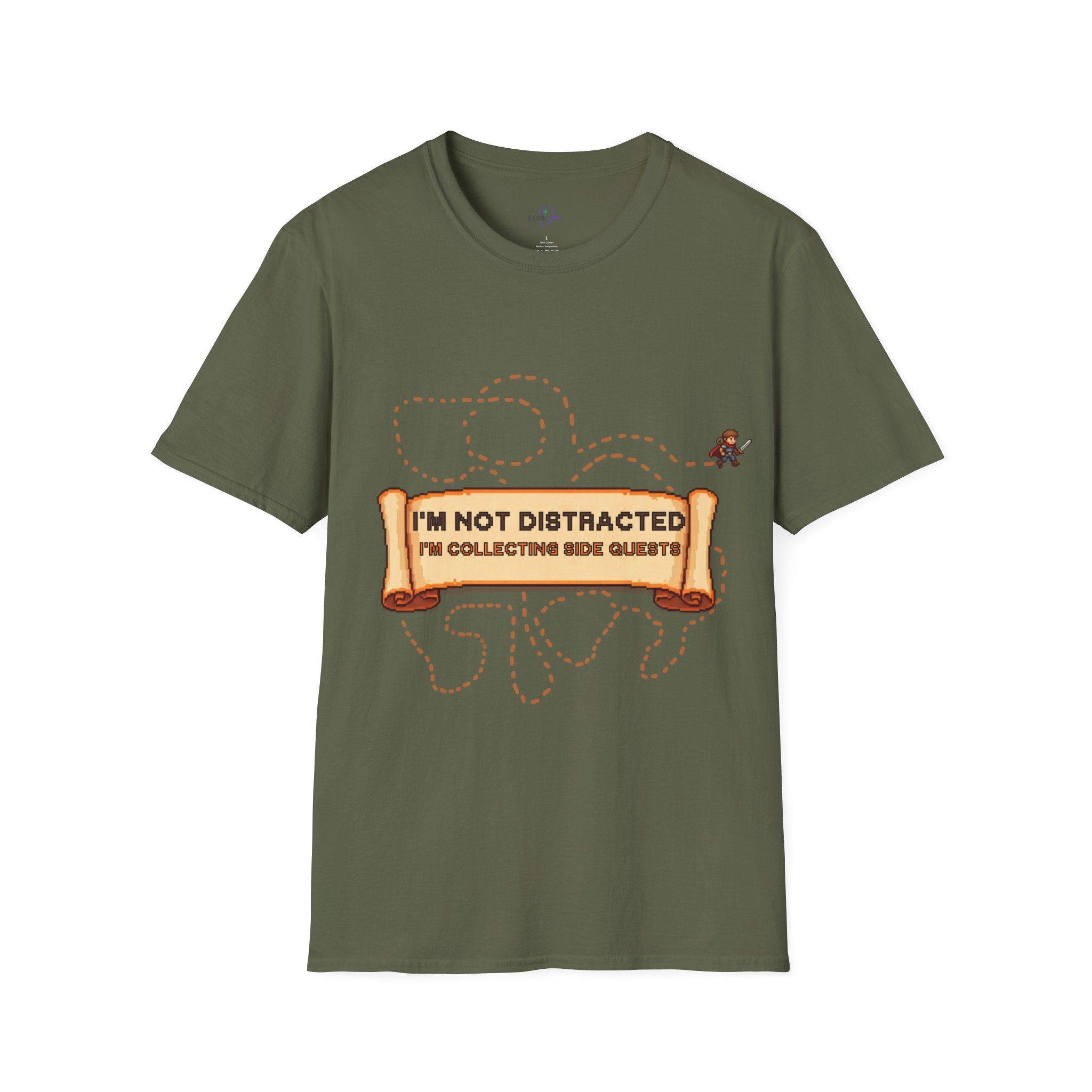 "I'm Not Distracted, I'm Collecting side quests" Adult Graphic Tee