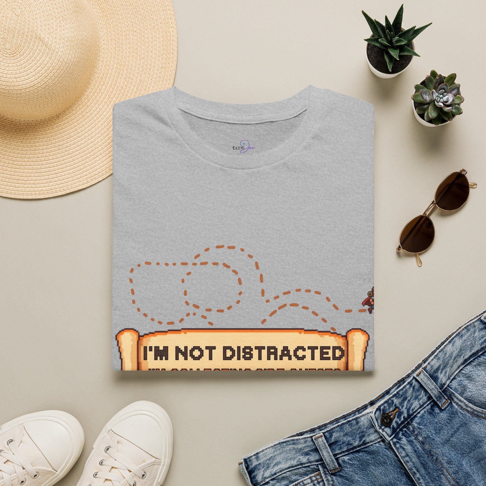 "I'm Not Distracted, I'm Collecting side quests" Adult Graphic Tee