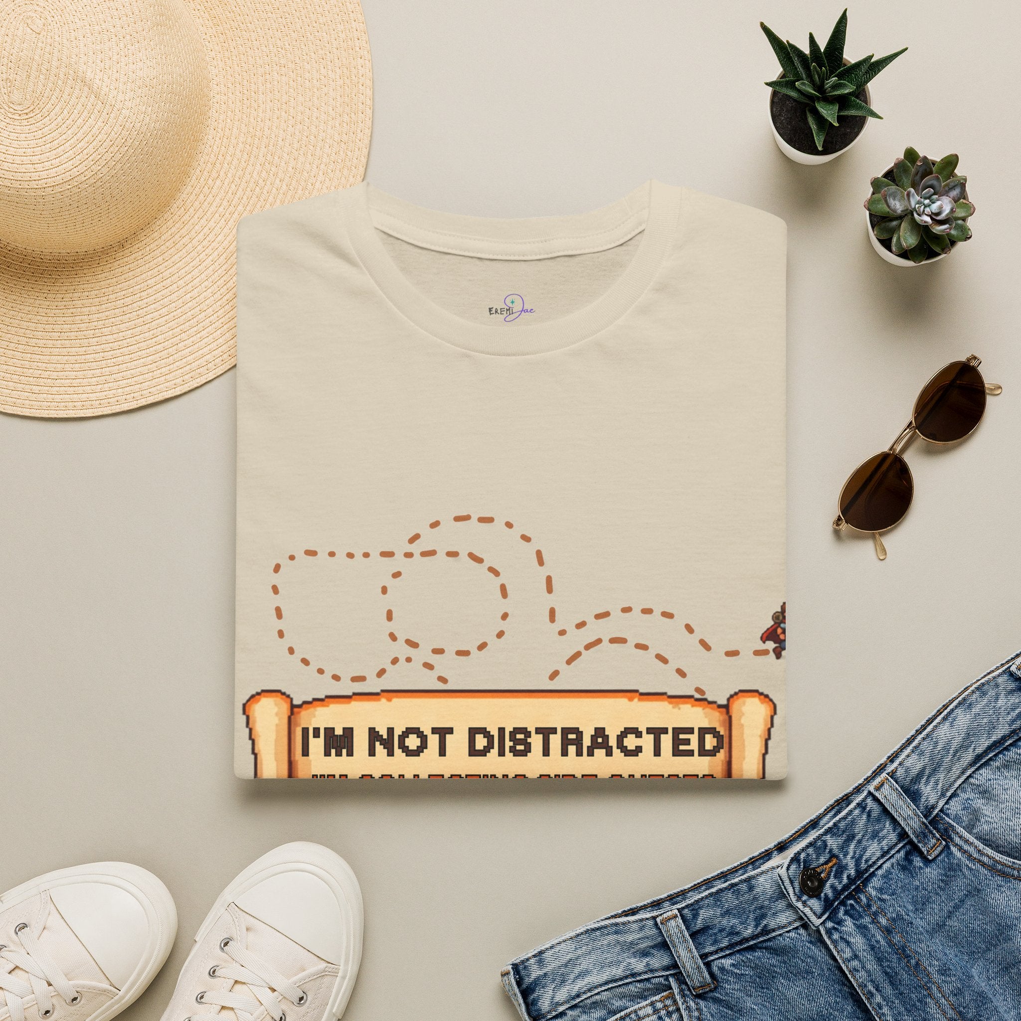 "I'm Not Distracted, I'm Collecting side quests" Adult Graphic Tee