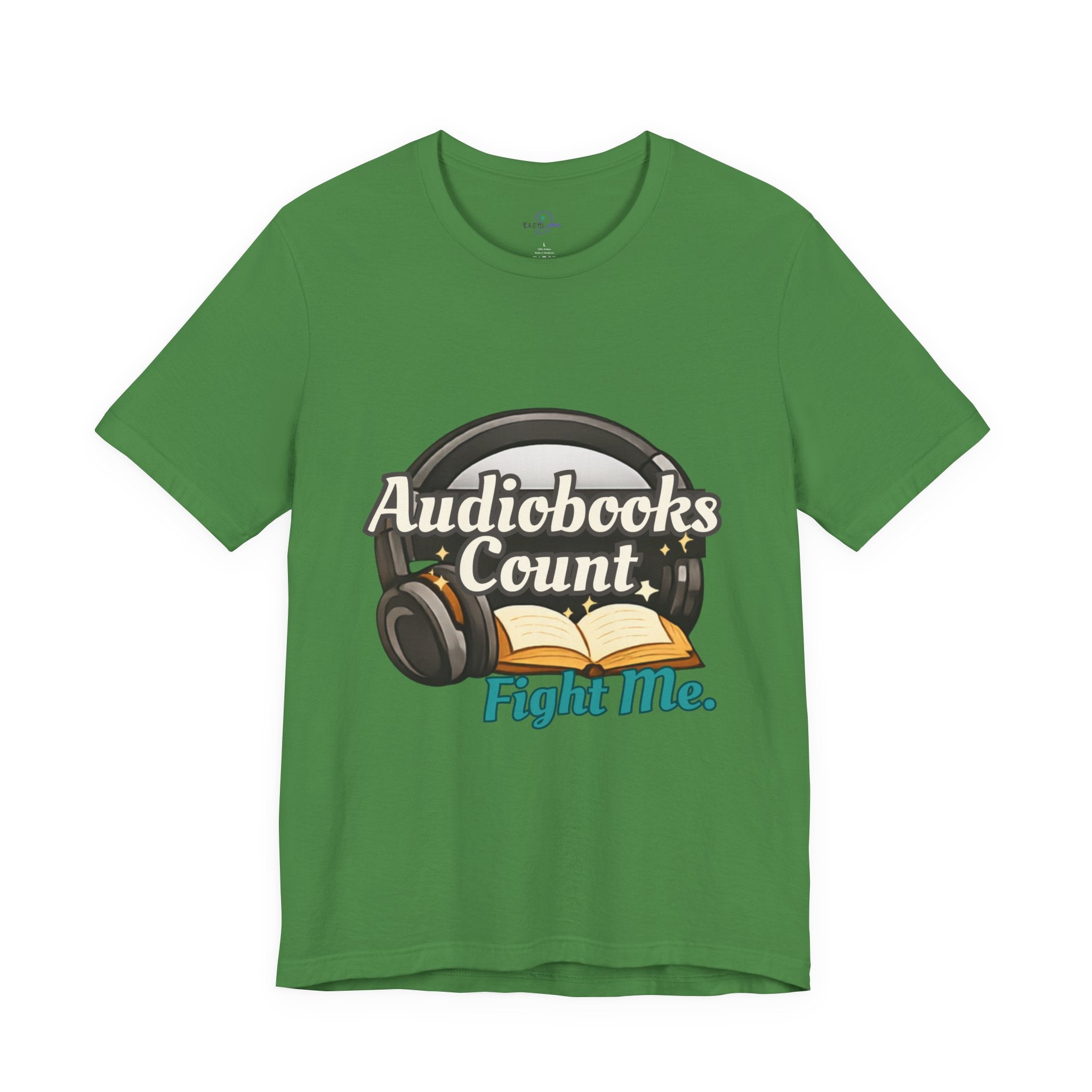 Audiobooks Count T‑Shirt — "Audiobooks Count. Fight Me." Graphic Tee for Book Lovers